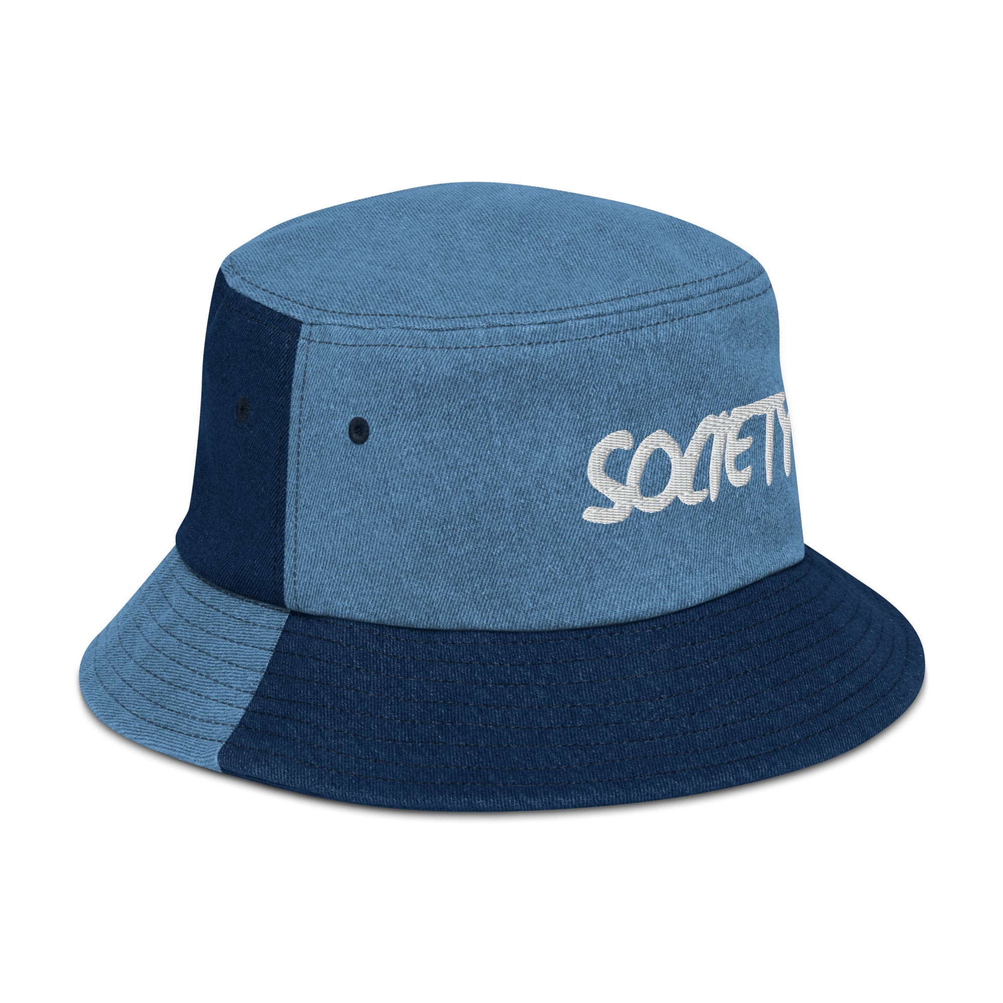 RICHJVNKIE SOCIETY Denim bucket hat