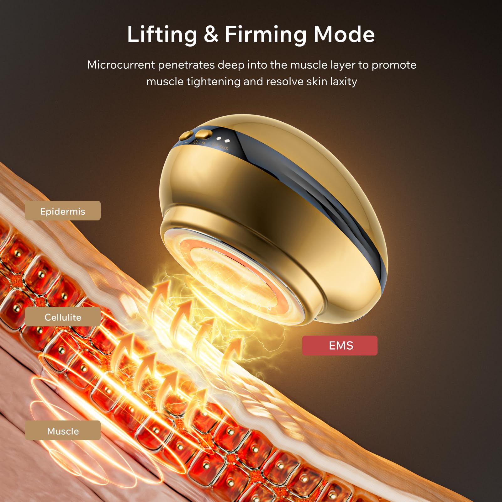 Depsoul Body Massager, 2 in 1 Professional Wireless Electric Massager, with 3 Gears for Belly, Waist, Leg, Butt, Arm