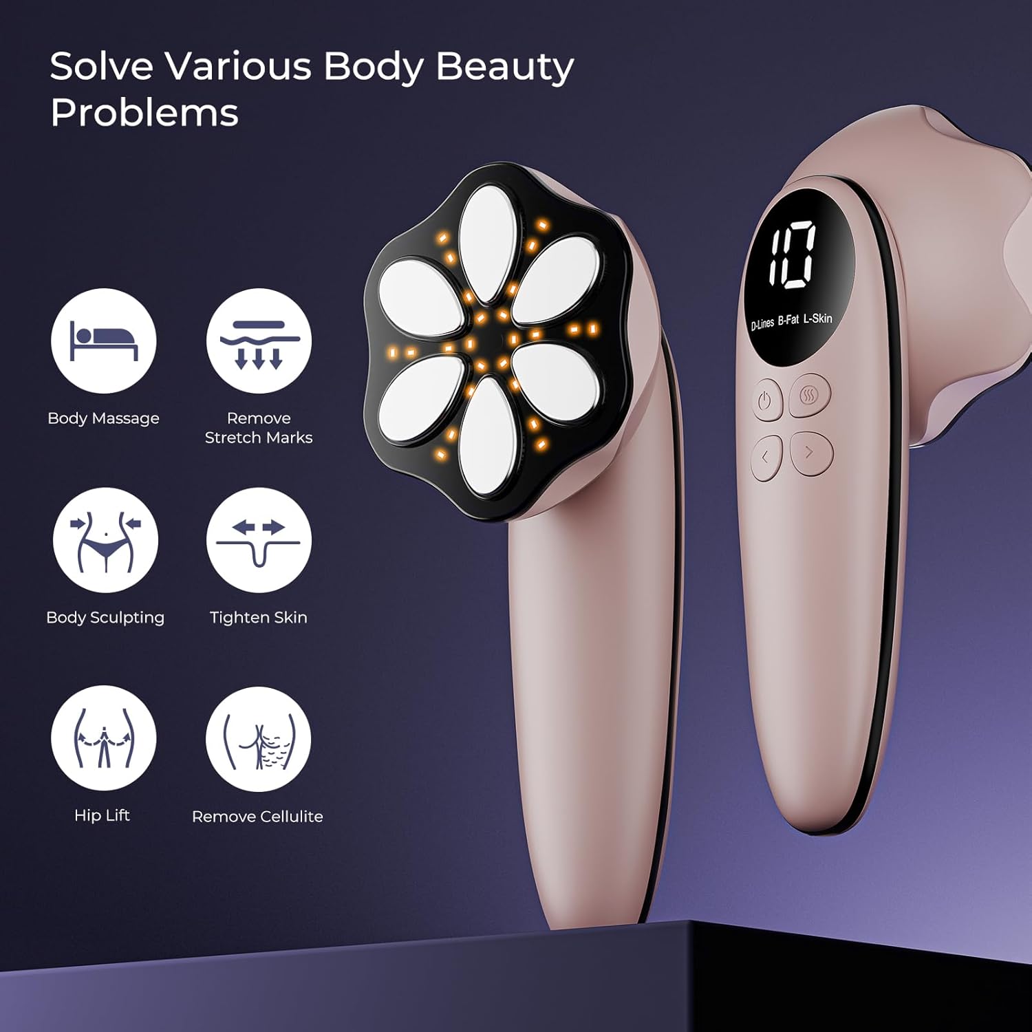 Depsoul Body Massager Professional Electric Leg Massager for Belly, Back, Waist, Arms, Buttocks
