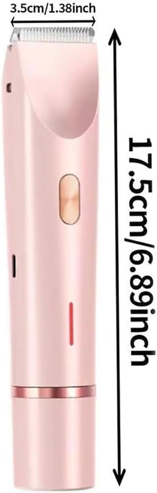 Dermawave Trimmer 2.0, Dermawave Electric Shaver, Gloaura Razor,Reshline Shaver,Smoovi 2.0 BikiniShaver,Omnicove Ladyshaver,Lazzda Bikini Trimmer,2 in 1 Women Electric Dualhead Bikini Trimmer (Pink)