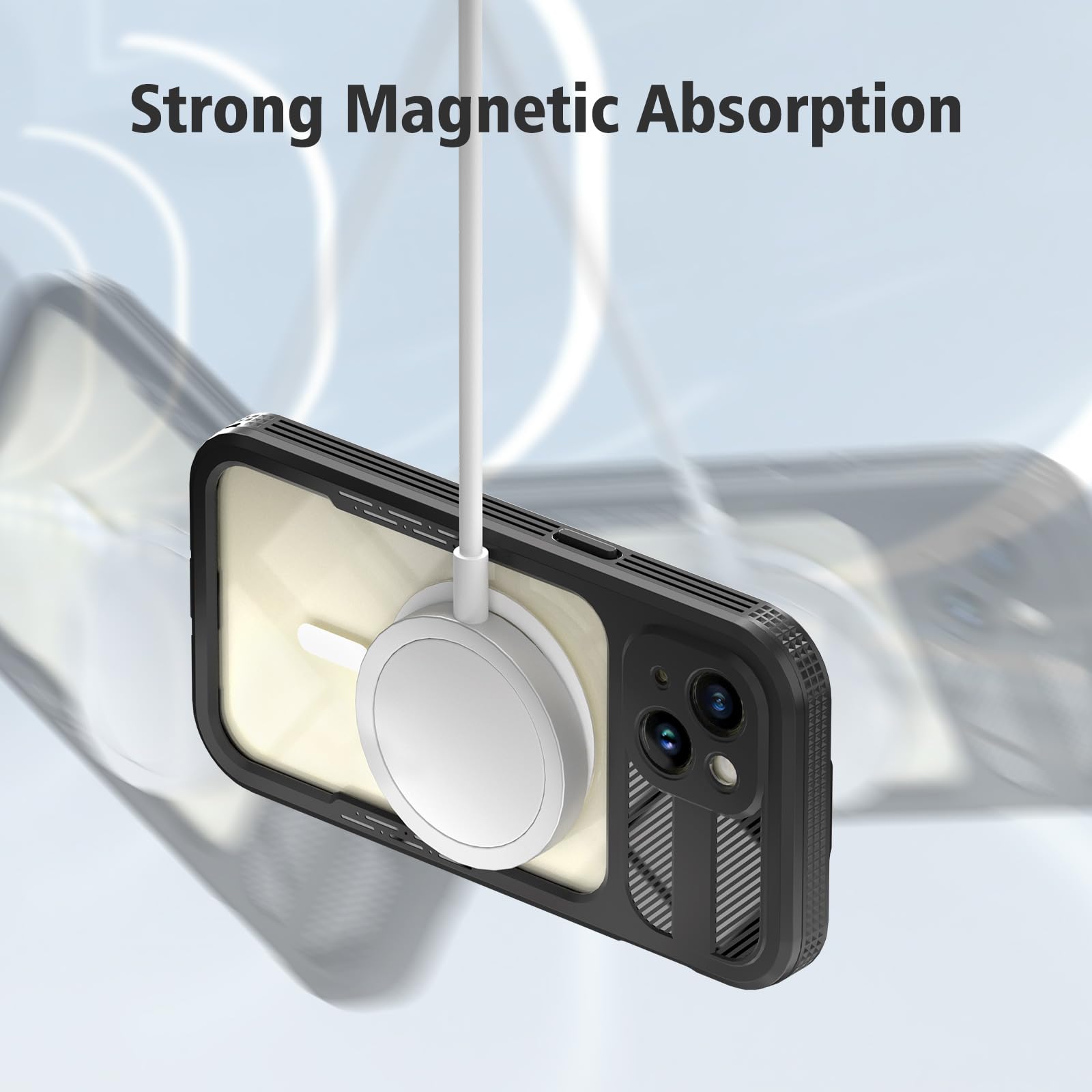 Designed for iPhone 15 Pro Max Metal Waterproof Case with Built-in Screen Protector, Metal Tough Cover Shockproof Dustproof Sturdy Durable Protective Case for iPhone 15 Pro Max