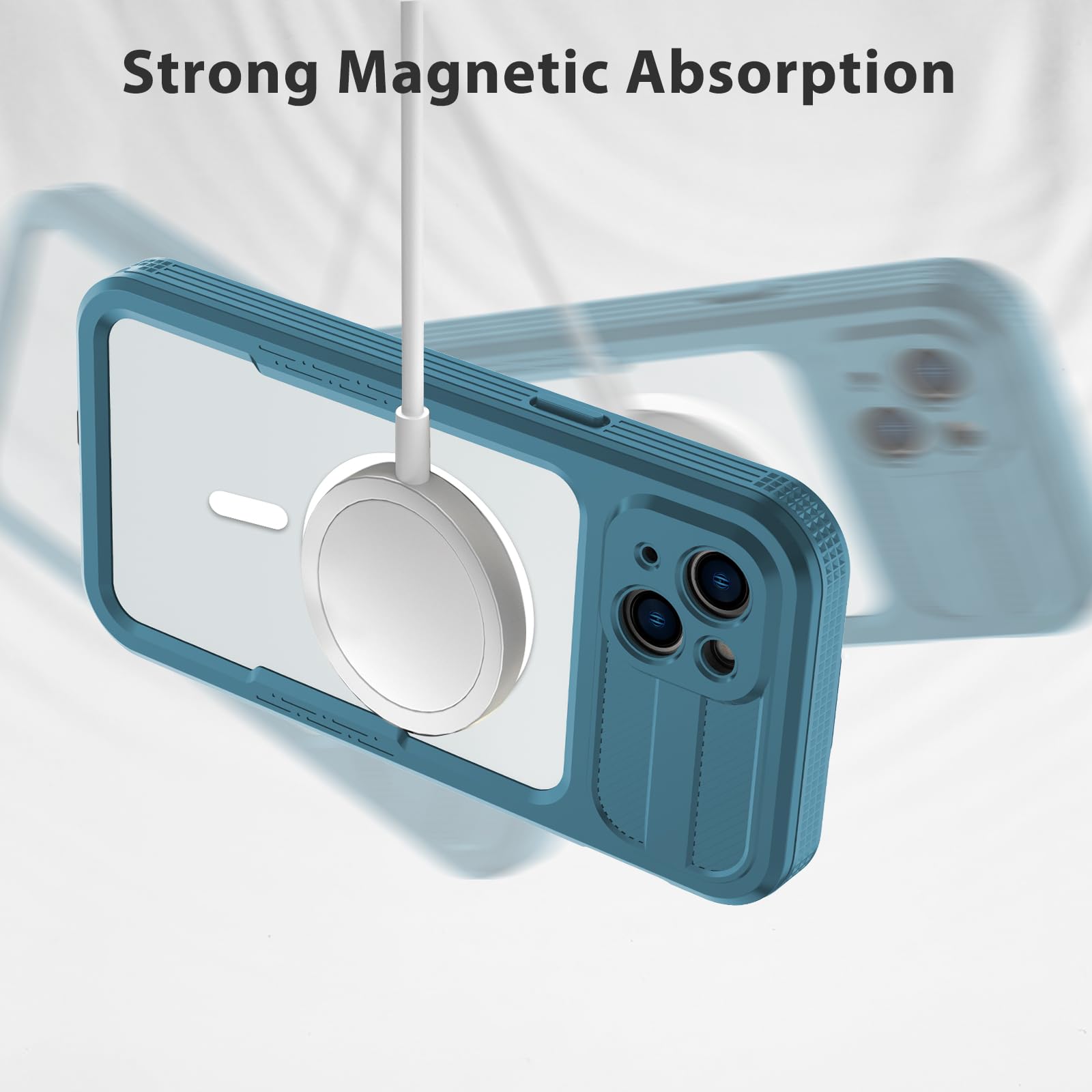 Designed for iPhone 15 Pro Max Metal Waterproof Case with Built-in Screen Protector, Metal Tough Cover Shockproof Dustproof Sturdy Durable Protective Case for iPhone 15 Pro Max