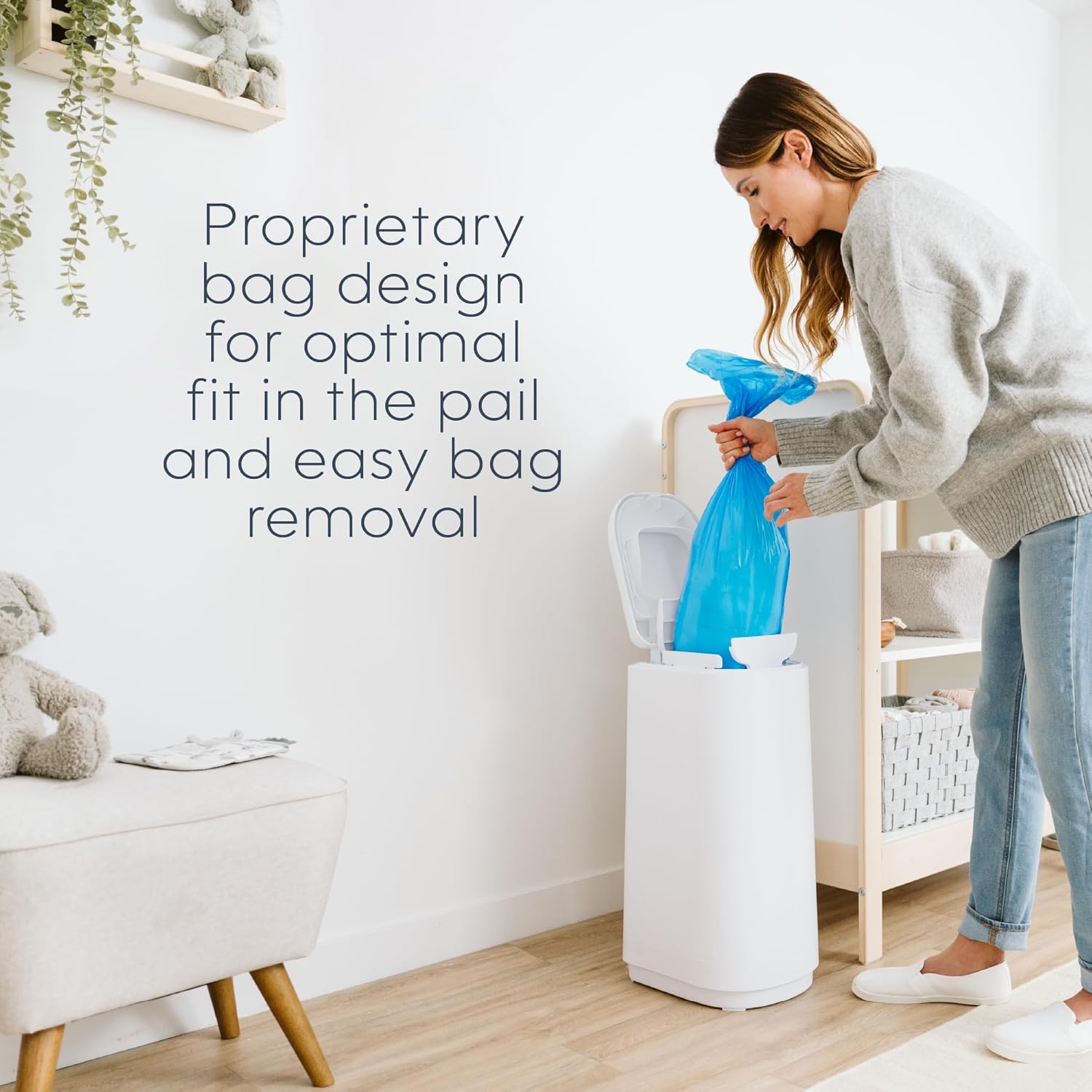 Diaper Genie Easy Roll Refill | 30 Bags Per Refill | Holds Up to 1410 Newborn Diapers | Odor Control | Diaper Pail Refill Bags | Fits Diaper Genie Signature & Platinum Pails