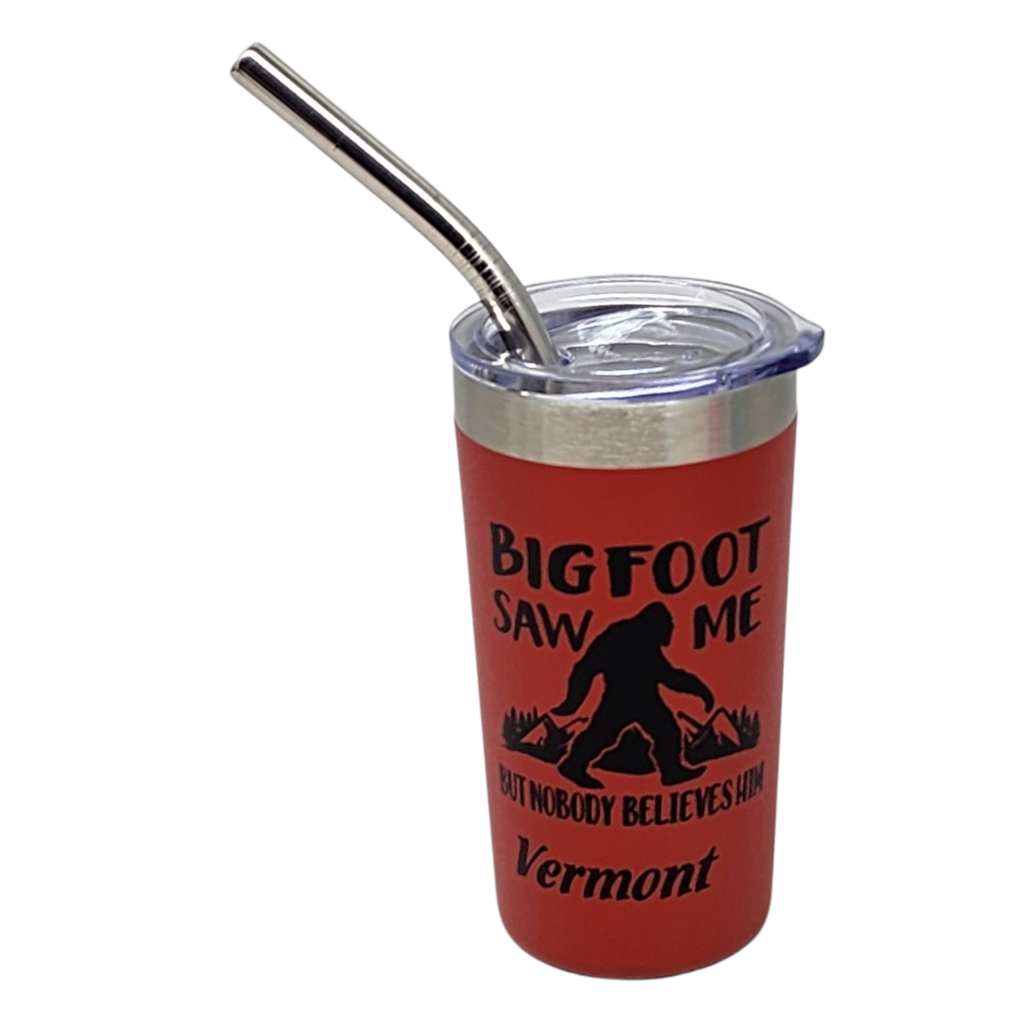 Vermont Bigfoot Stainless Steel 2oz Shooter  - Red
