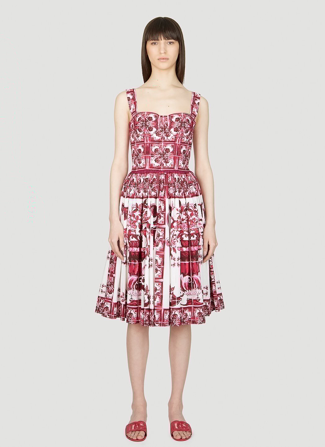 Dolce & Gabbana Women Majolica Print Dress