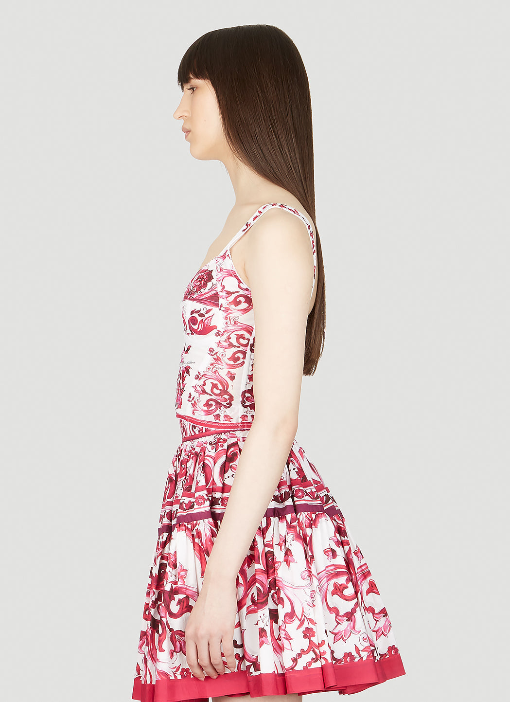 Dolce & Gabbana Women Majolica Print Bustier Top