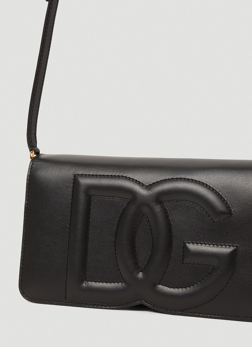 Dolce & Gabbana Women Logo Leather Phone Bag