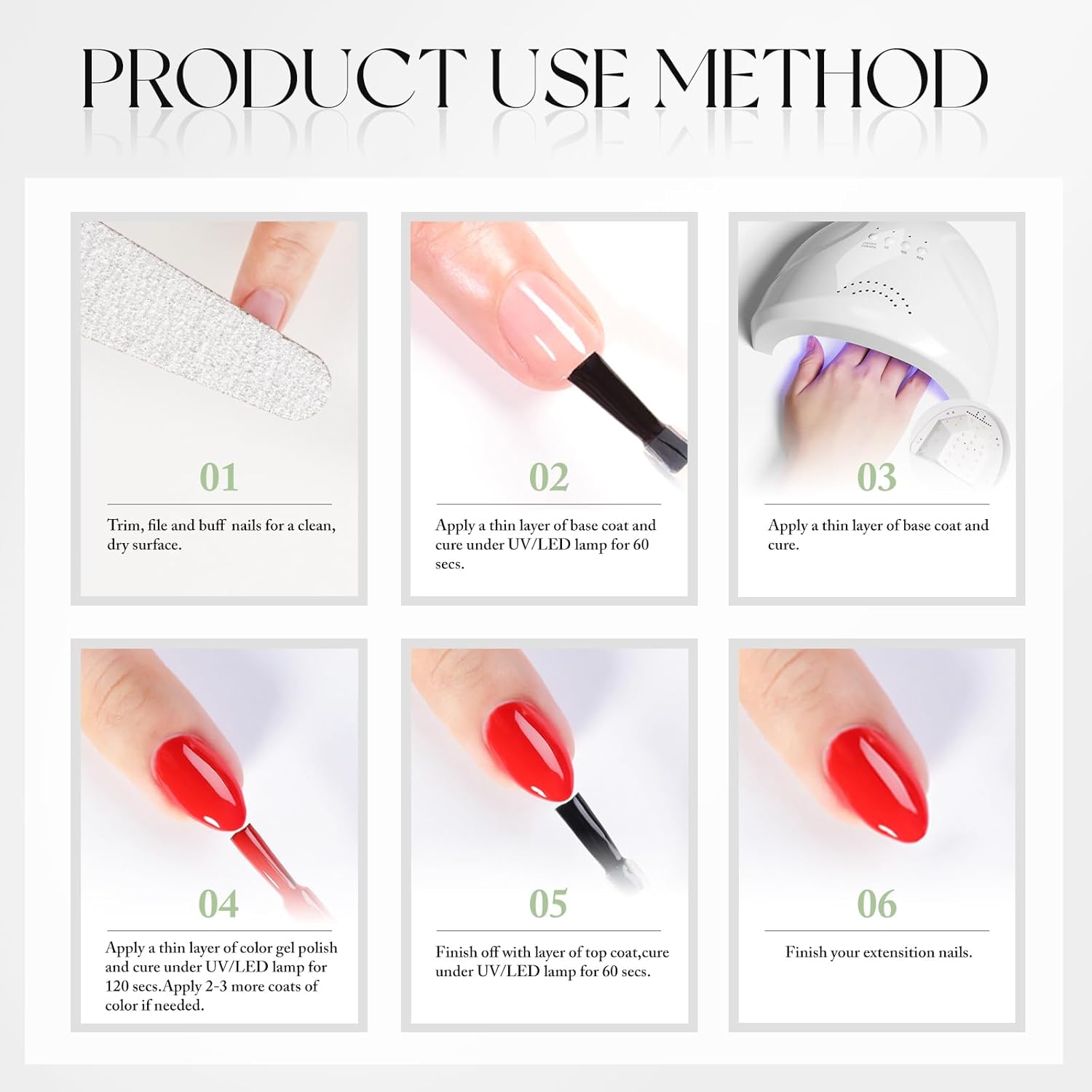 Double Rhythm 15ML Gel Nail Polish Pure Sheer Same Color Same Bottle Soak Off Gel Polish Art Manicure Salon DIY at Home for Women (Milky White-A1075)