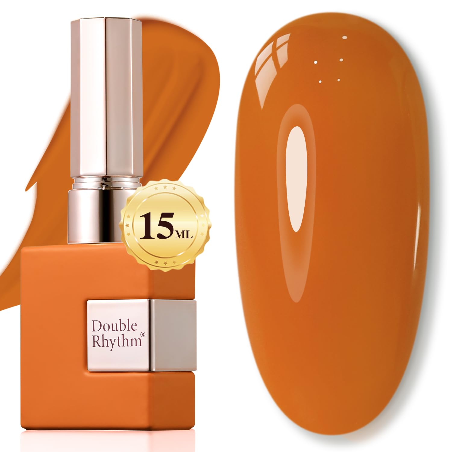 Double Rhythm 15ML Gel Nail Polish Pure Sheer Same Color Same Bottle Soak Off Gel Polish Art Manicure Salon DIY at Home for Women (Milky White-A1075)