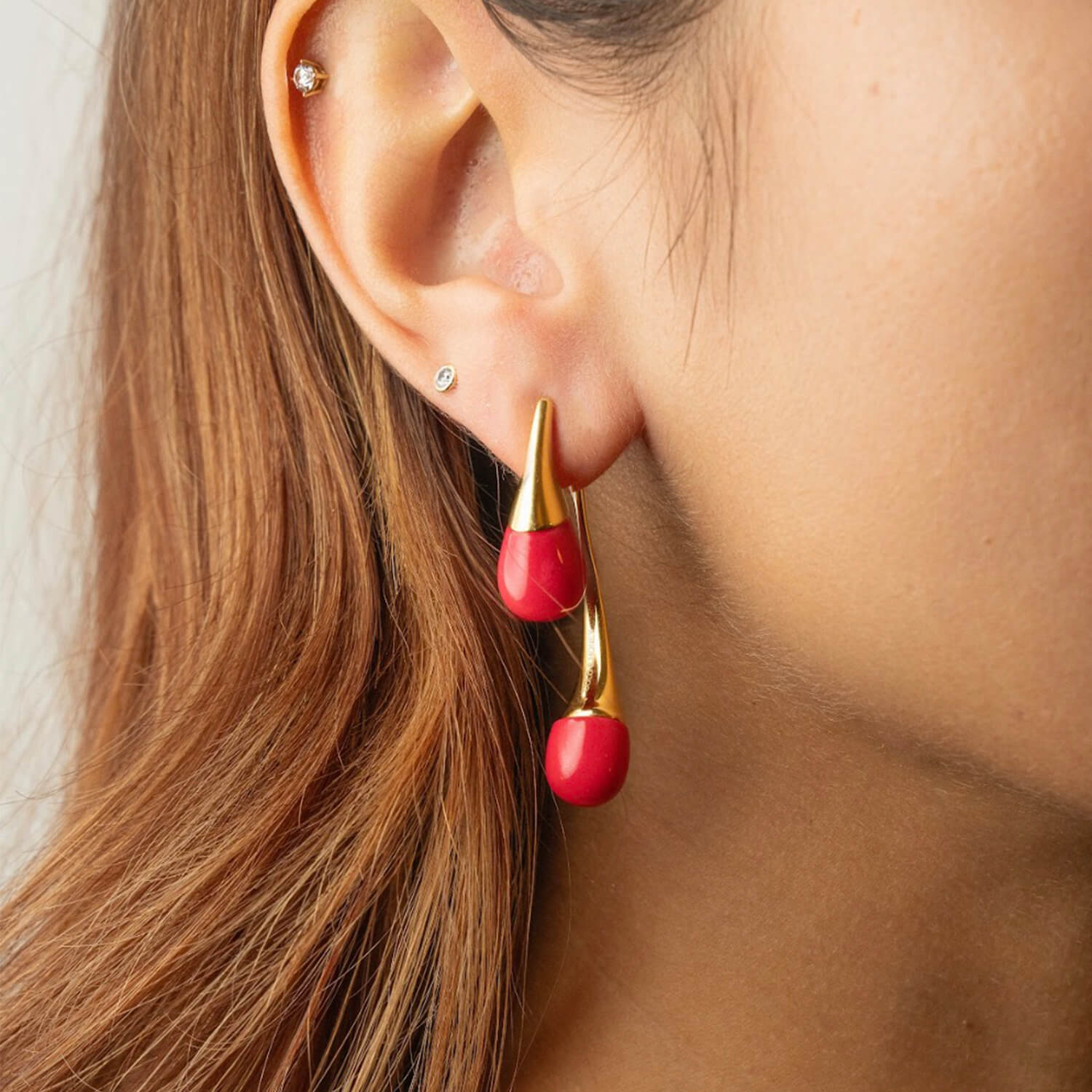 Interchangeable Double Drop Earrings