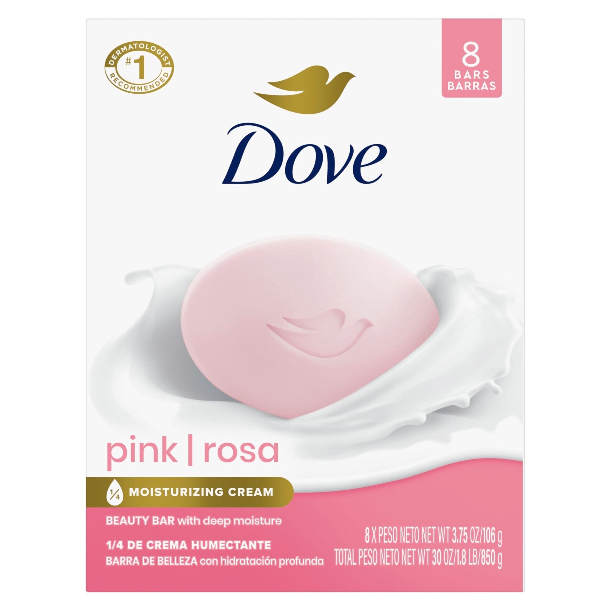 Dove Beauty Bar Soap Shea Butter, 8 Count