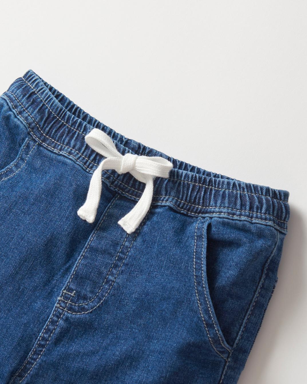Baby Cargo Denim Jogger - Classic Denim Wash