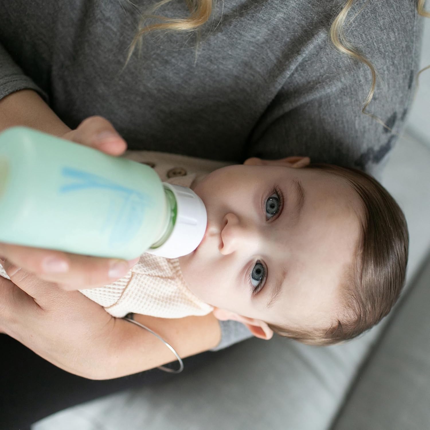 Dr. Brown's Natural Flow Anti-Colic Options+ Narrow Glass Baby Bottle 8 oz/250 mL, with Level 1 Slow Flow Nipple, 2 Pack, 0m+