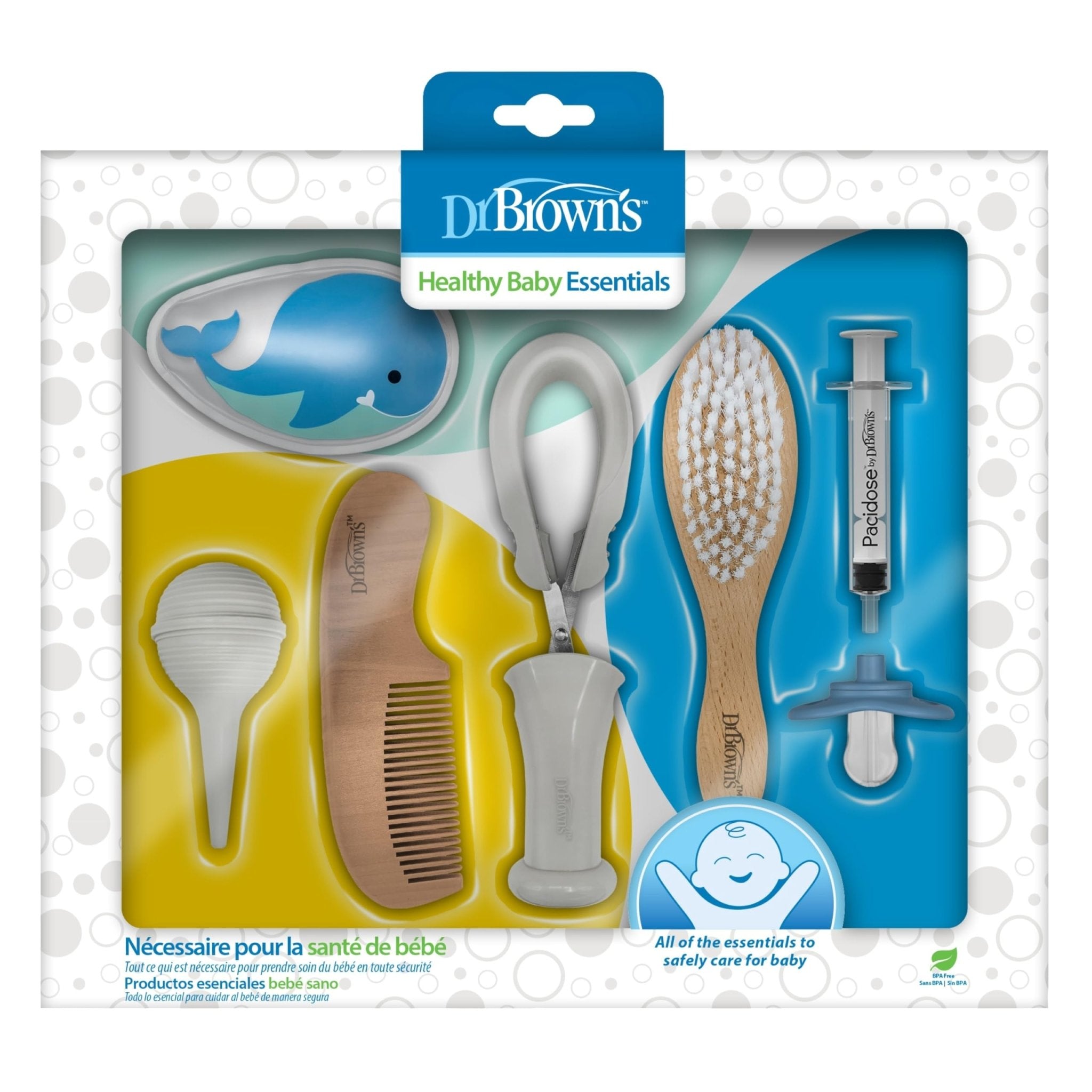 Dr. Brown's Soft and Safe Baby Brush + Comb