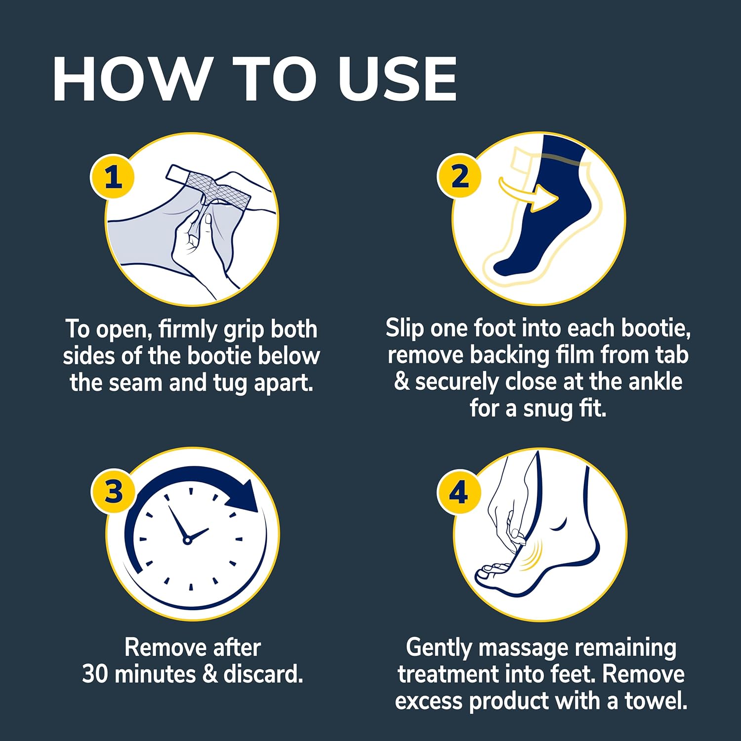 Dr. Scholl's® Tired, Achy Feet Soothing & Reviving Foot Mask, 3 Pair, Warming Booties