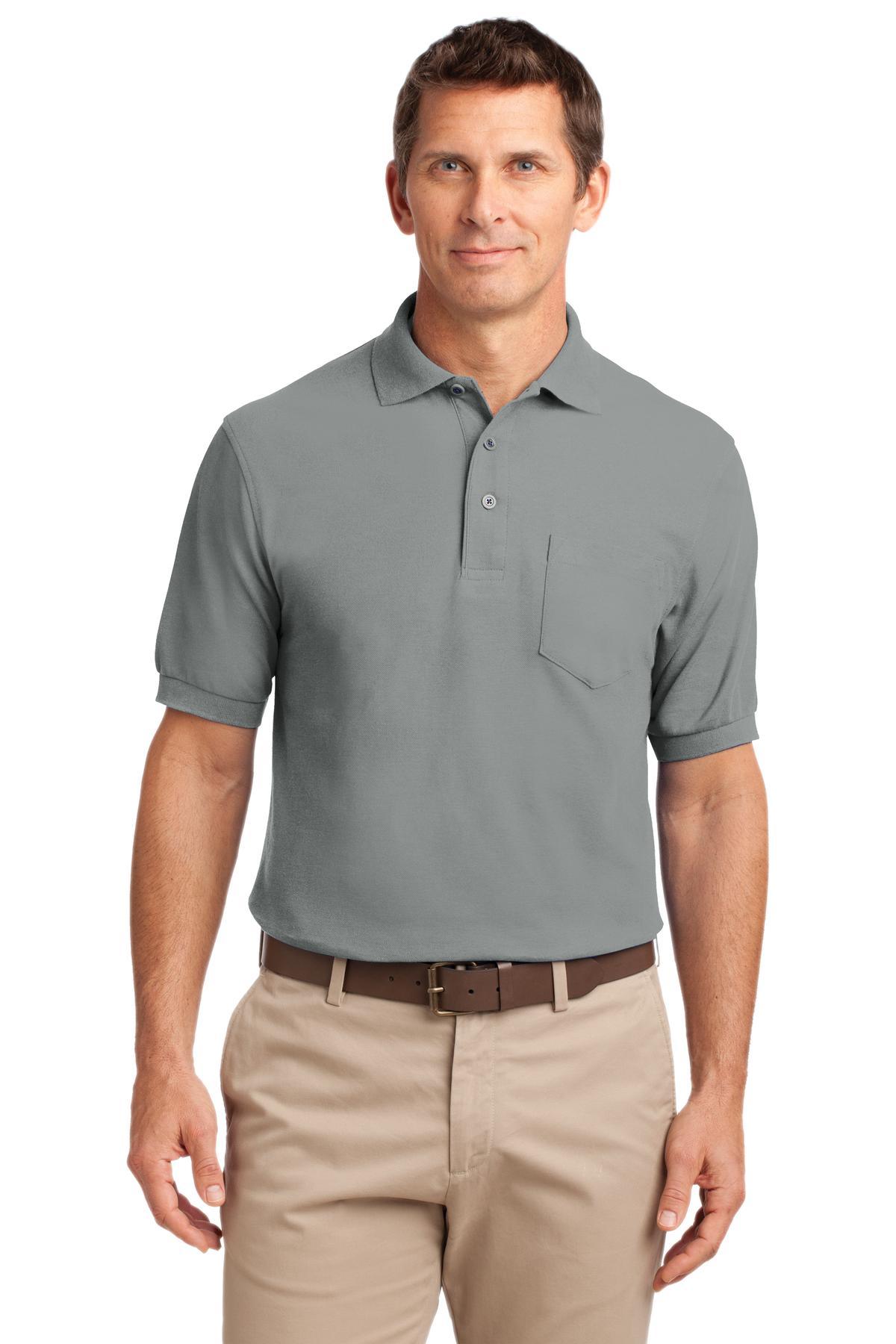 Port Authority Silk Touch Polo with Pocket K500P