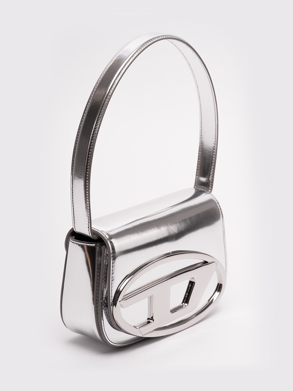 Diesel Women `1Dr` Iconic Shoulder Bag In Mirrored Leather