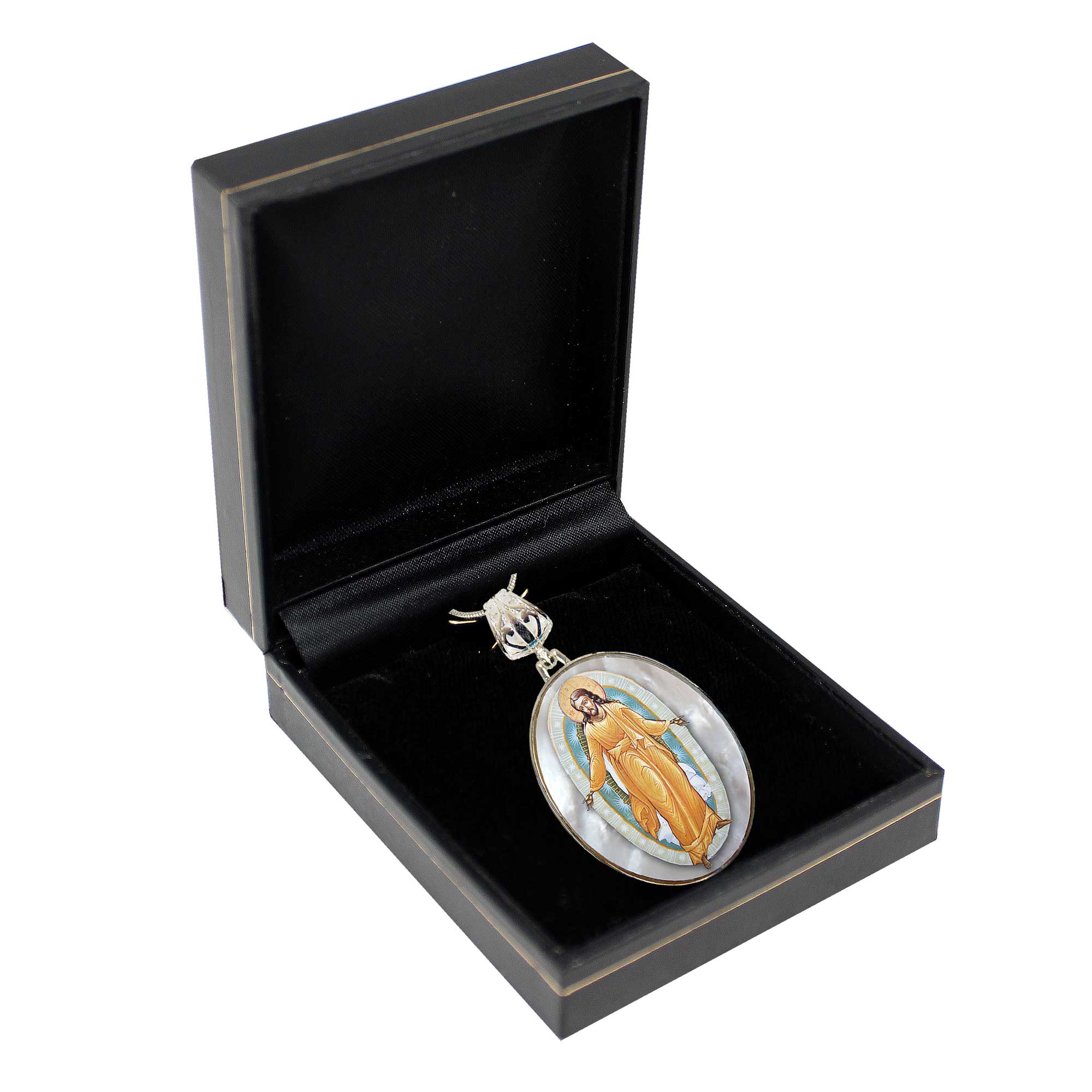 Chrysostom Silver Plated Mother of Pearl Silver Necklace - 43059