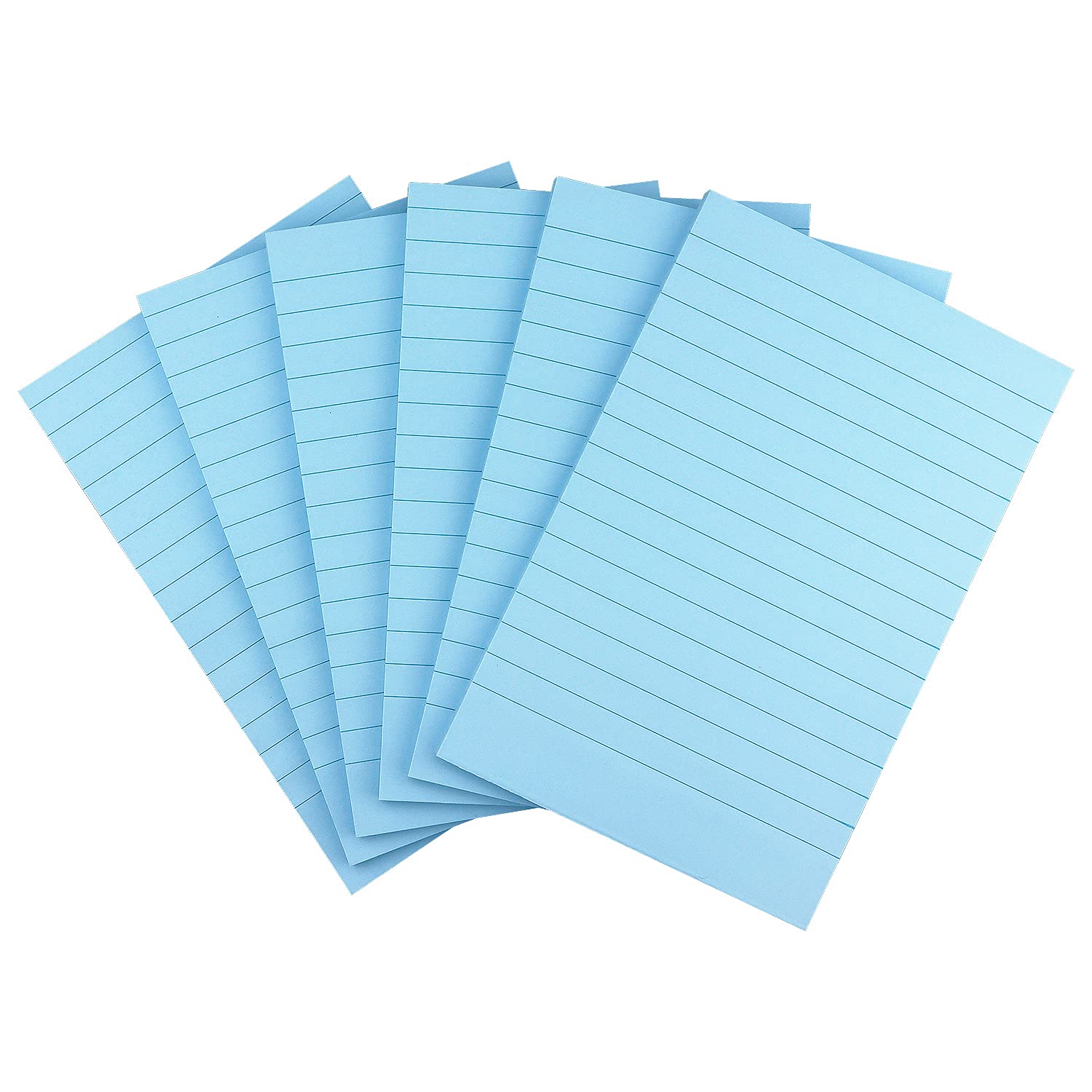 Early Buy 6 Pads Lined Sticky Notes with Lines 4x6 Self-Stick Notes Bright Color Sticky Notes, 45 Sheets/Pad (Yellow)