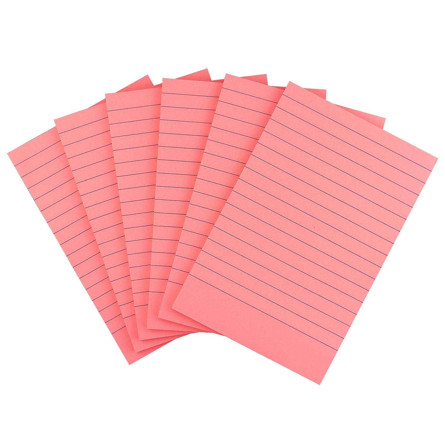 Early Buy 6 Pads Lined Sticky Notes with Lines 4x6 Self-Stick Notes Bright Color Sticky Notes, 45 Sheets/Pad (Yellow)