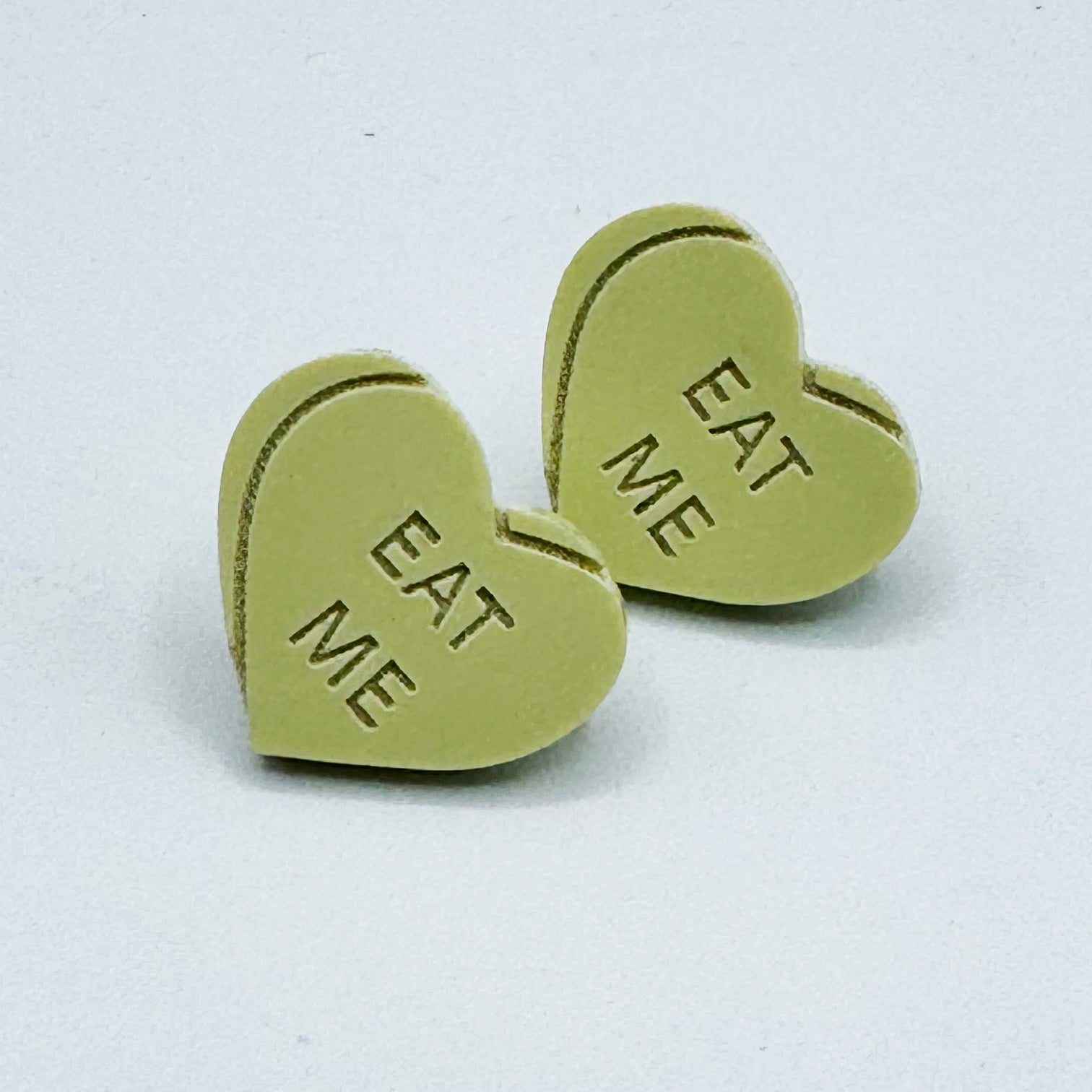 Heart Candy EAT ME Studs (Multicolor) by BOBBYK