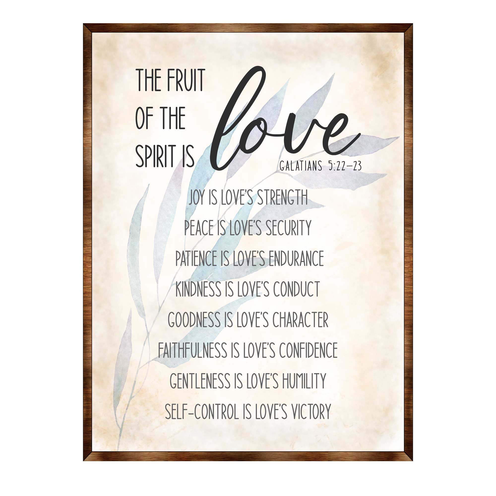 Fruit of the Spirit Sign - Wooden Christian sign - Verse sign - Galatians 5 22 - House warming gift - Bible sign - Scripture sign - 310347