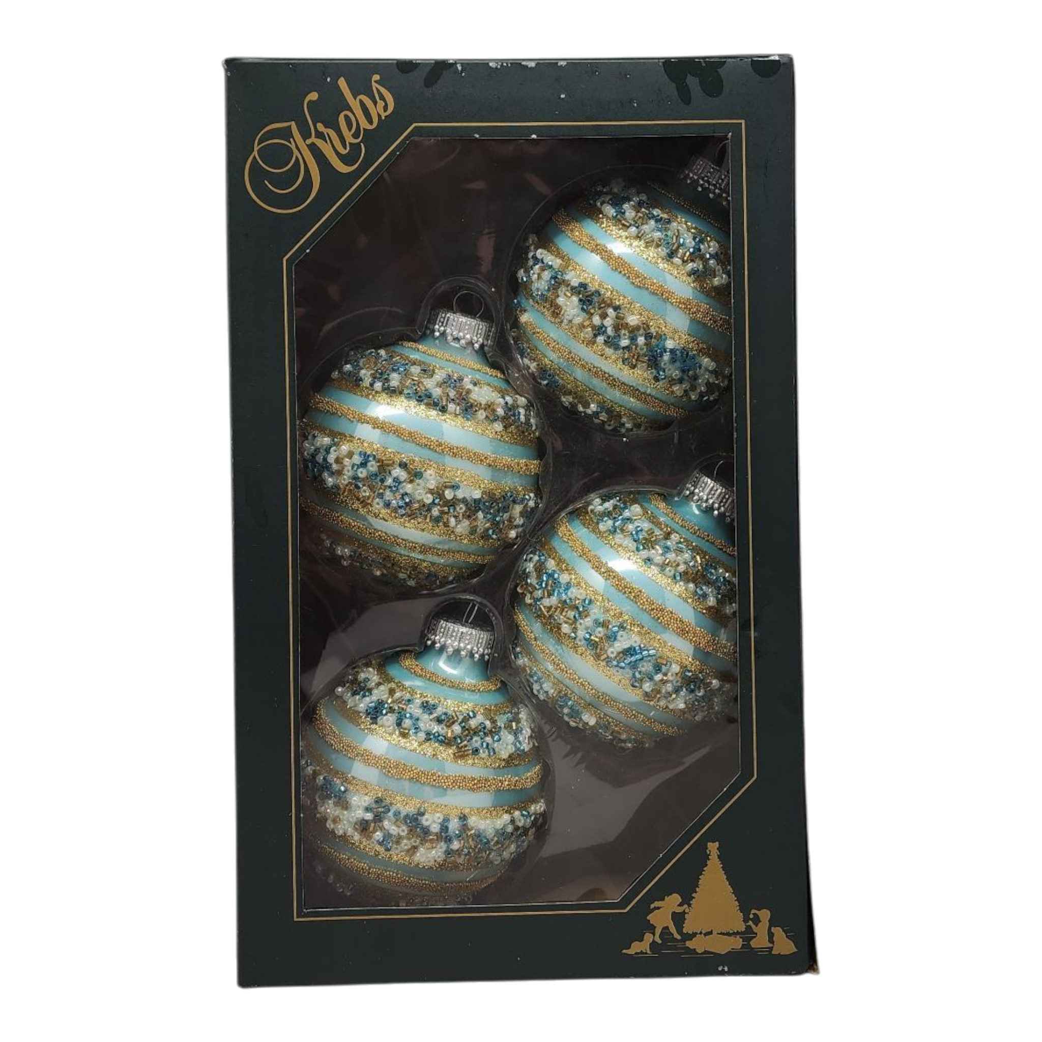 Krebs Value Glass Ball 4 pack - Gilded Jewel