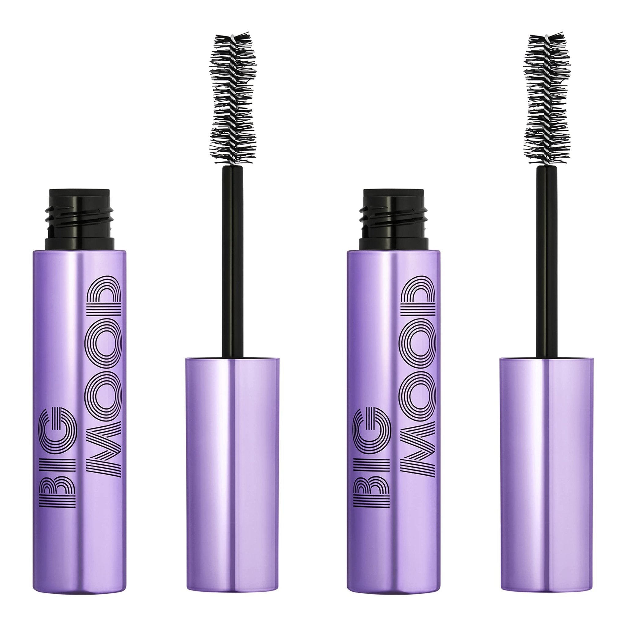 e.l.f. Big Mood Mascara, Instantly Creates Long-Lasting, Bold & Lifted, Voluminous Lashes, Infused with Jojoba Wax, Pitch Black, 0.30 fl Oz