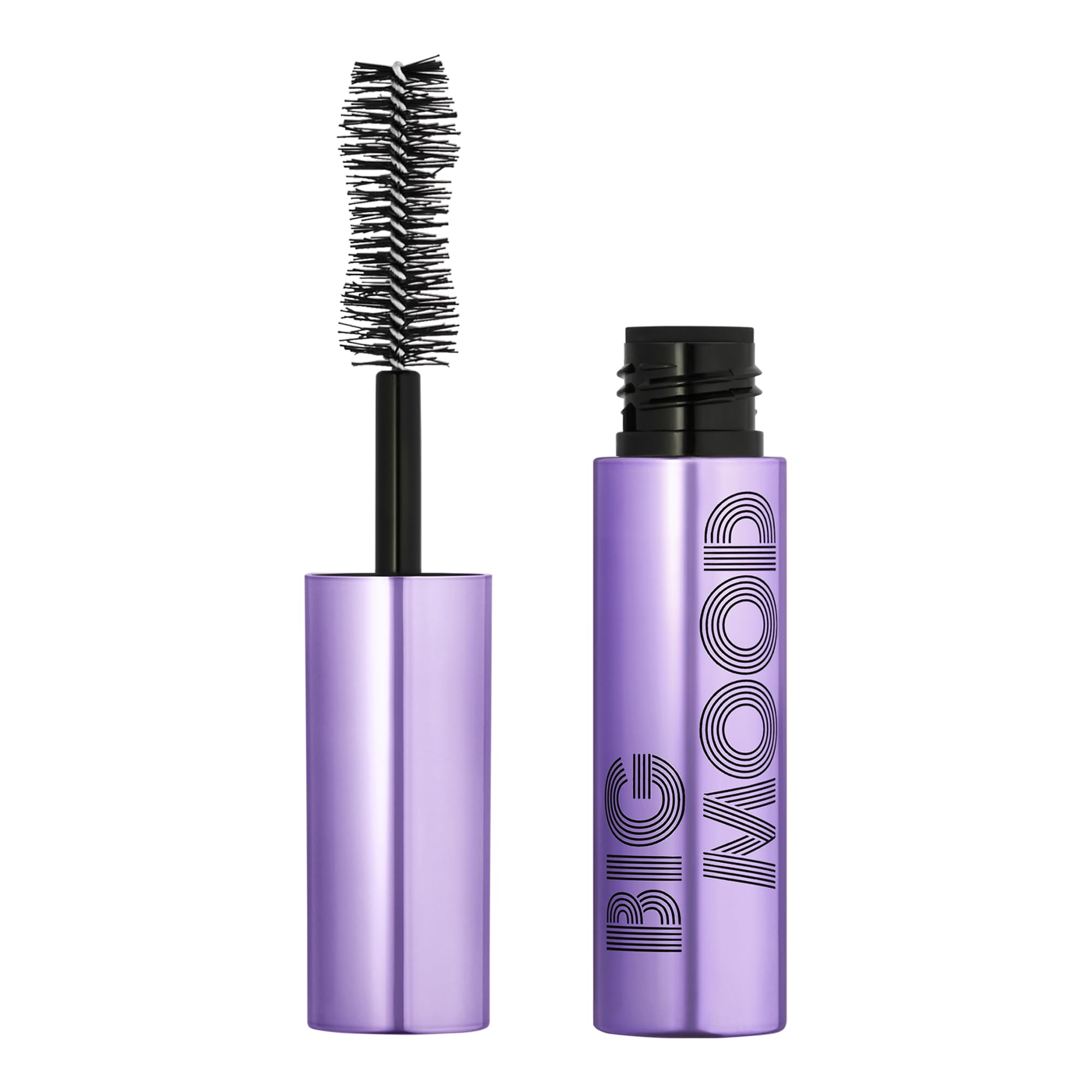 e.l.f. Big Mood Mascara, Instantly Creates Long-Lasting, Bold & Lifted, Voluminous Lashes, Infused with Jojoba Wax, Pitch Black, 0.30 fl Oz