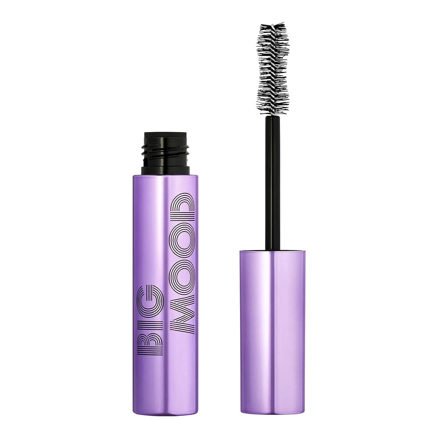 e.l.f. Big Mood Mascara, Instantly Creates Long-Lasting, Bold & Lifted, Voluminous Lashes, Infused with Jojoba Wax, Pitch Black, 0.30 fl Oz