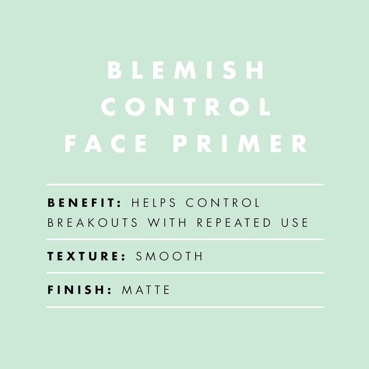 e.l.f. Blemish Control Face Primer, Soothing & Hydrating Makeup Primer For Fighting Blemishes, Grips Makeup To Last, Vegan & Cruelty-free, Large