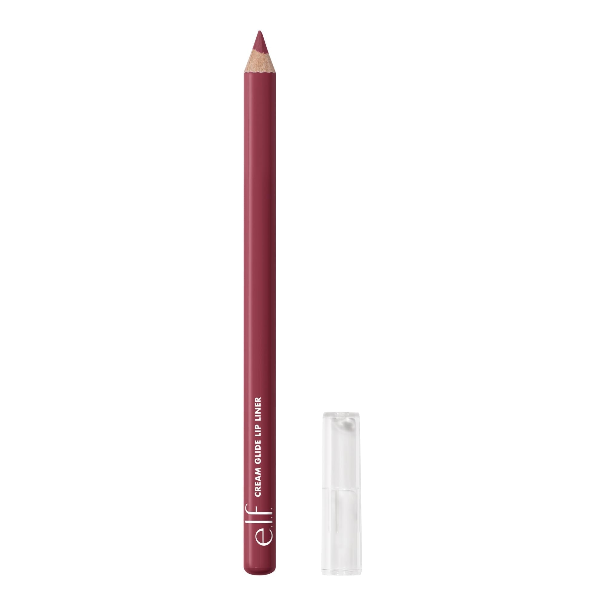 e.l.f. Cream Glide Lip Liner, Highly-Pigmented Pencil For Shaping & Sculpting Lips, Semi-Matte Finish, Vegan & Cruelty-Free, Dark Cocoa
