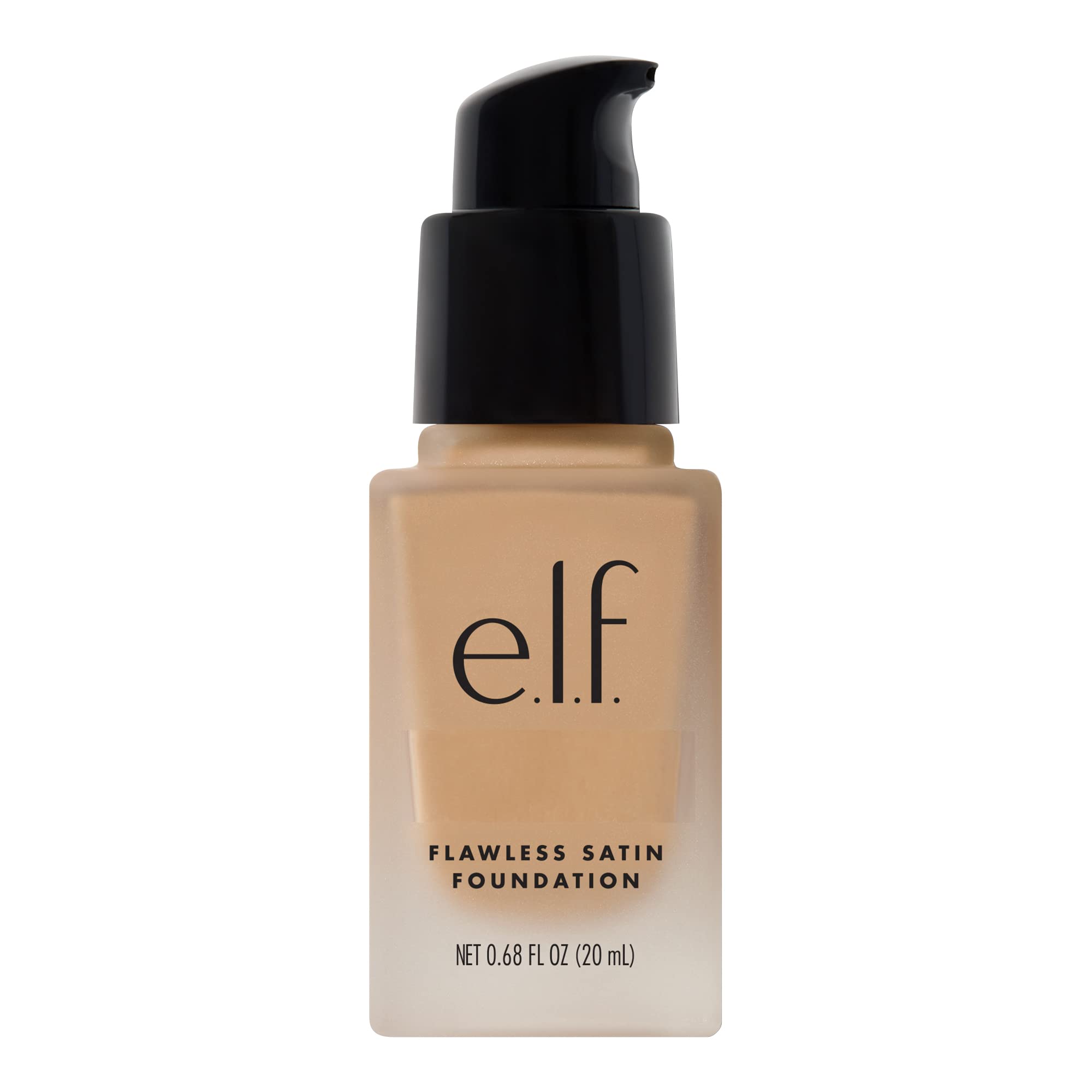 e.l.f. Flawless Satin Foundation, Lightweight & Medium Coverage, Semi-Matte Finish, Vegan & Cruelty-Free, Pearl, 0.68 Fl Oz (20mL)