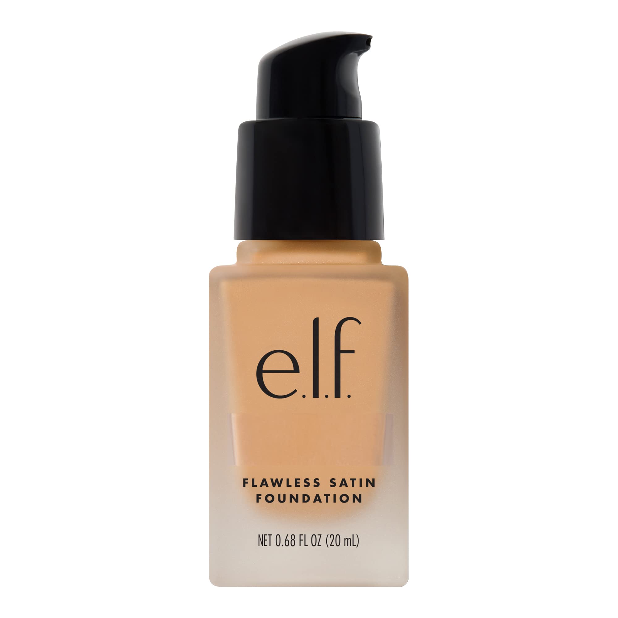e.l.f. Flawless Satin Foundation, Lightweight & Medium Coverage, Semi-Matte Finish, Vegan & Cruelty-Free, Pearl, 0.68 Fl Oz (20mL)