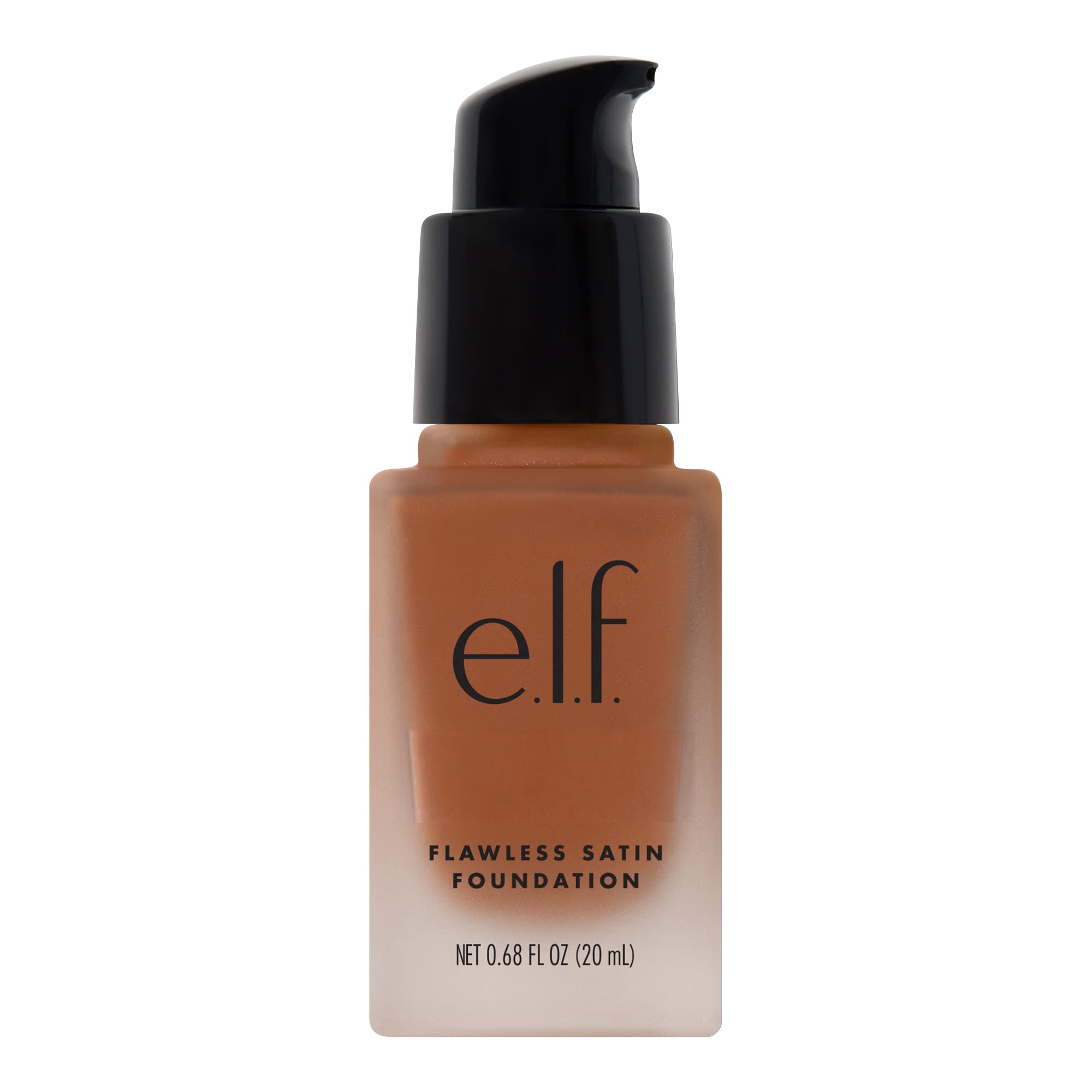 e.l.f. Flawless Satin Foundation, Lightweight & Medium Coverage, Semi-Matte Finish, Vegan & Cruelty-Free, Pearl, 0.68 Fl Oz (20mL)