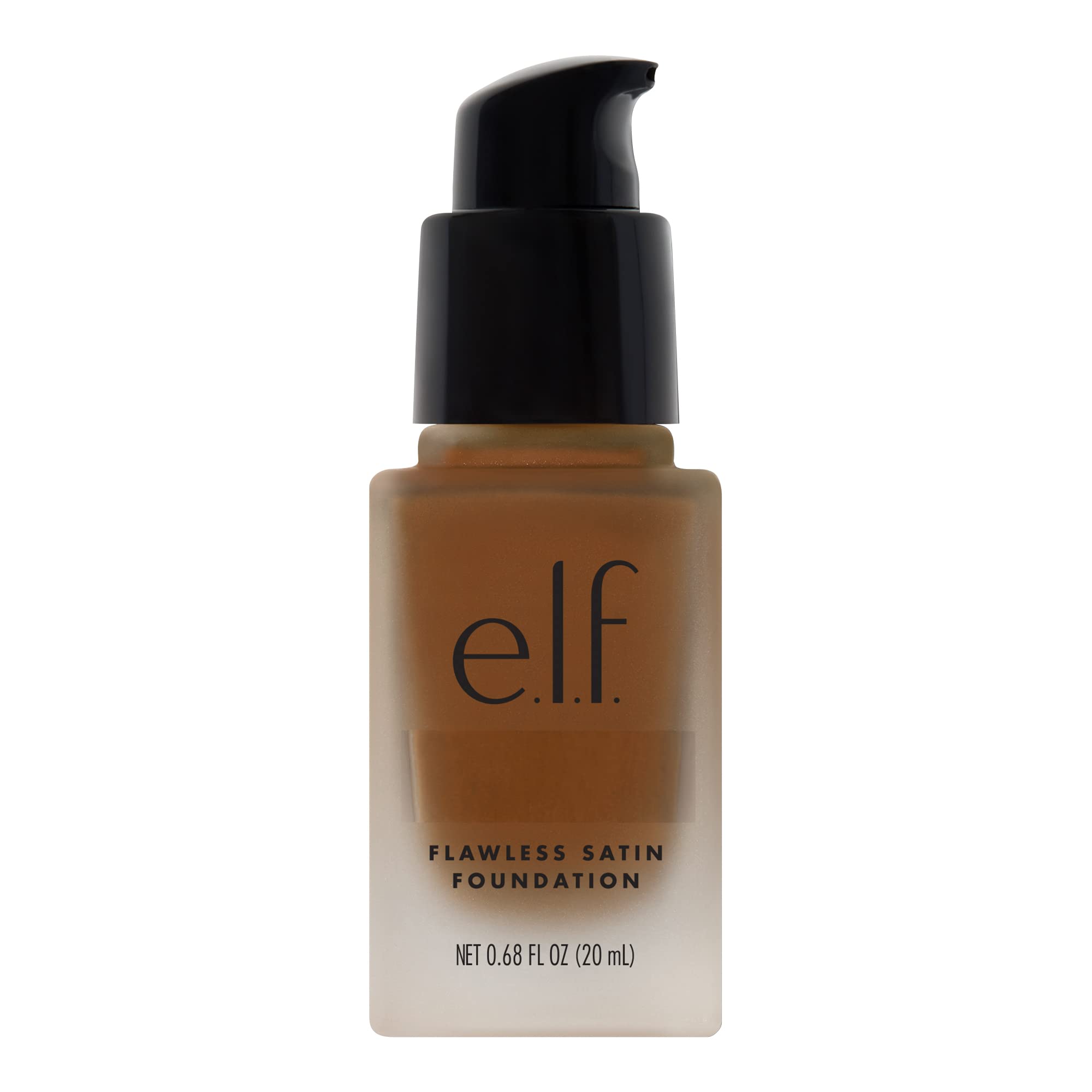 e.l.f. Flawless Satin Foundation, Lightweight & Medium Coverage, Semi-Matte Finish, Vegan & Cruelty-Free, Pearl, 0.68 Fl Oz (20mL)