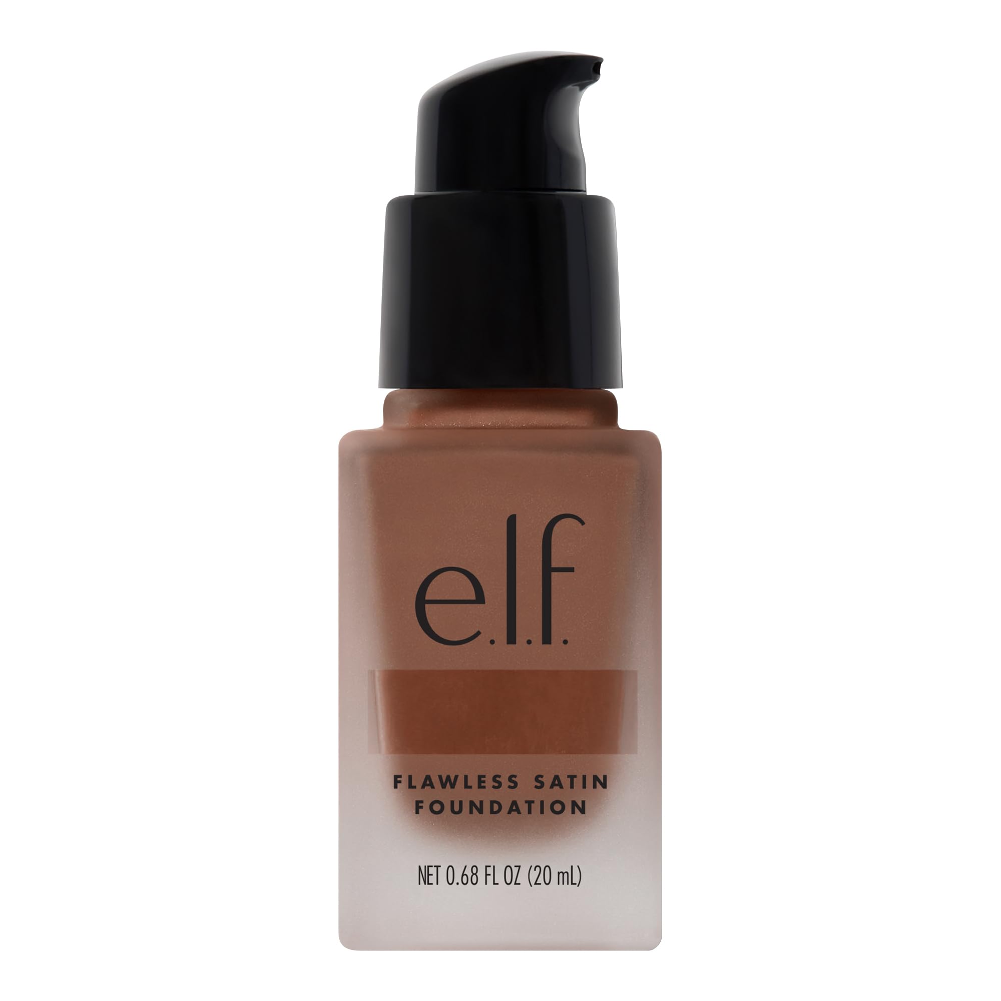 e.l.f. Flawless Satin Foundation, Lightweight & Medium Coverage, Semi-Matte Finish, Vegan & Cruelty-Free, Pearl, 0.68 Fl Oz (20mL)