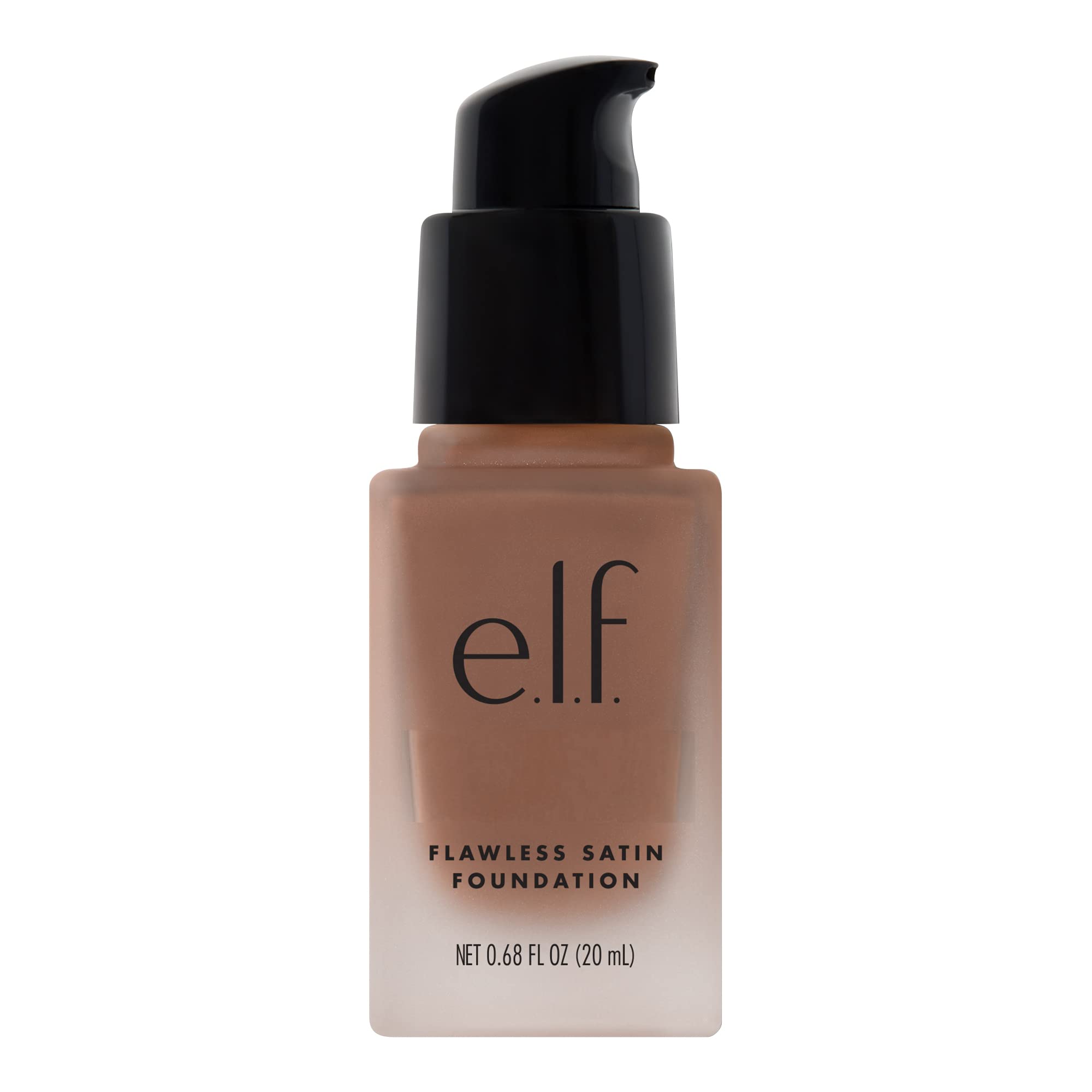 e.l.f. Flawless Satin Foundation, Lightweight & Medium Coverage, Semi-Matte Finish, Vegan & Cruelty-Free, Pearl, 0.68 Fl Oz (20mL)