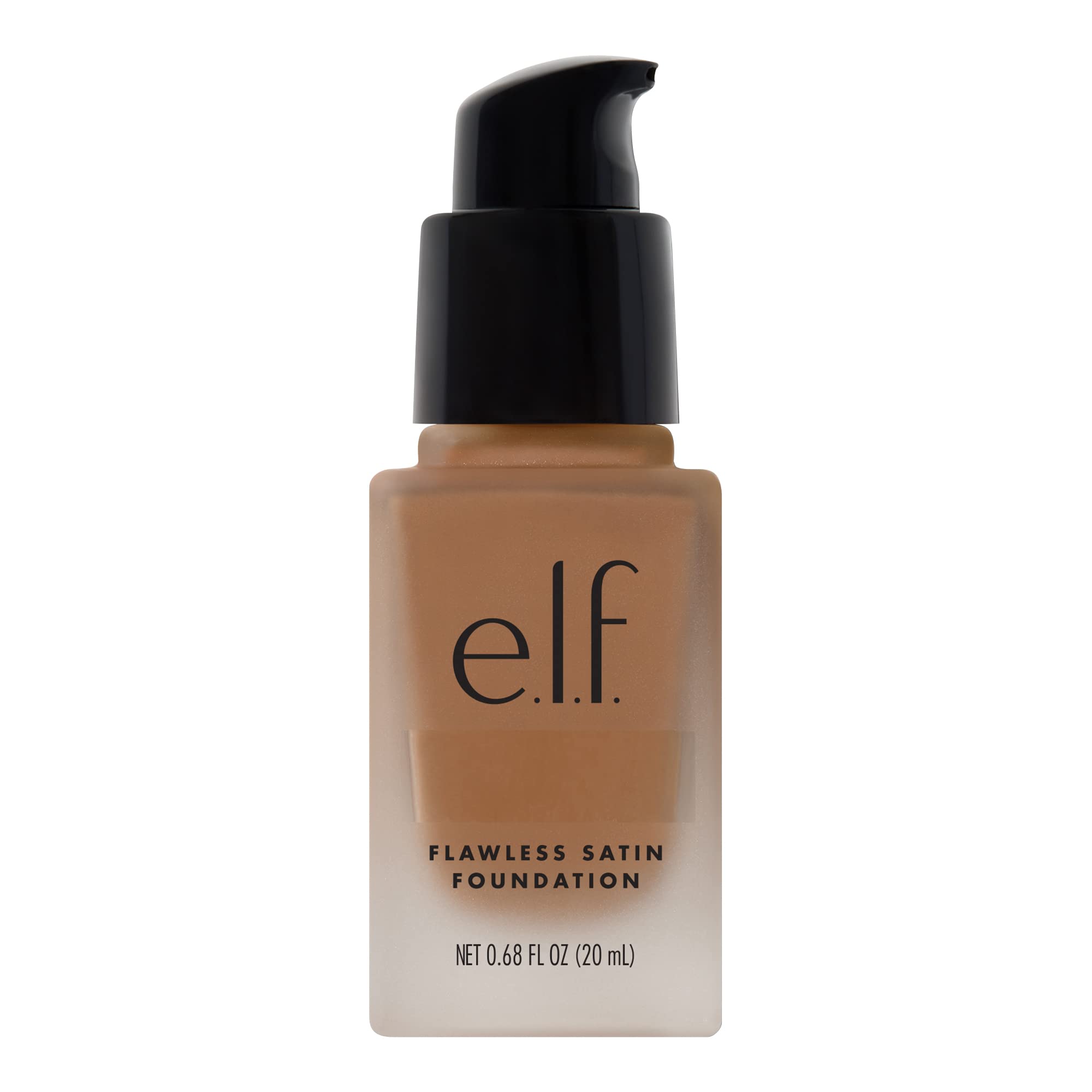 e.l.f. Flawless Satin Foundation, Lightweight & Medium Coverage, Semi-Matte Finish, Vegan & Cruelty-Free, Pearl, 0.68 Fl Oz (20mL)