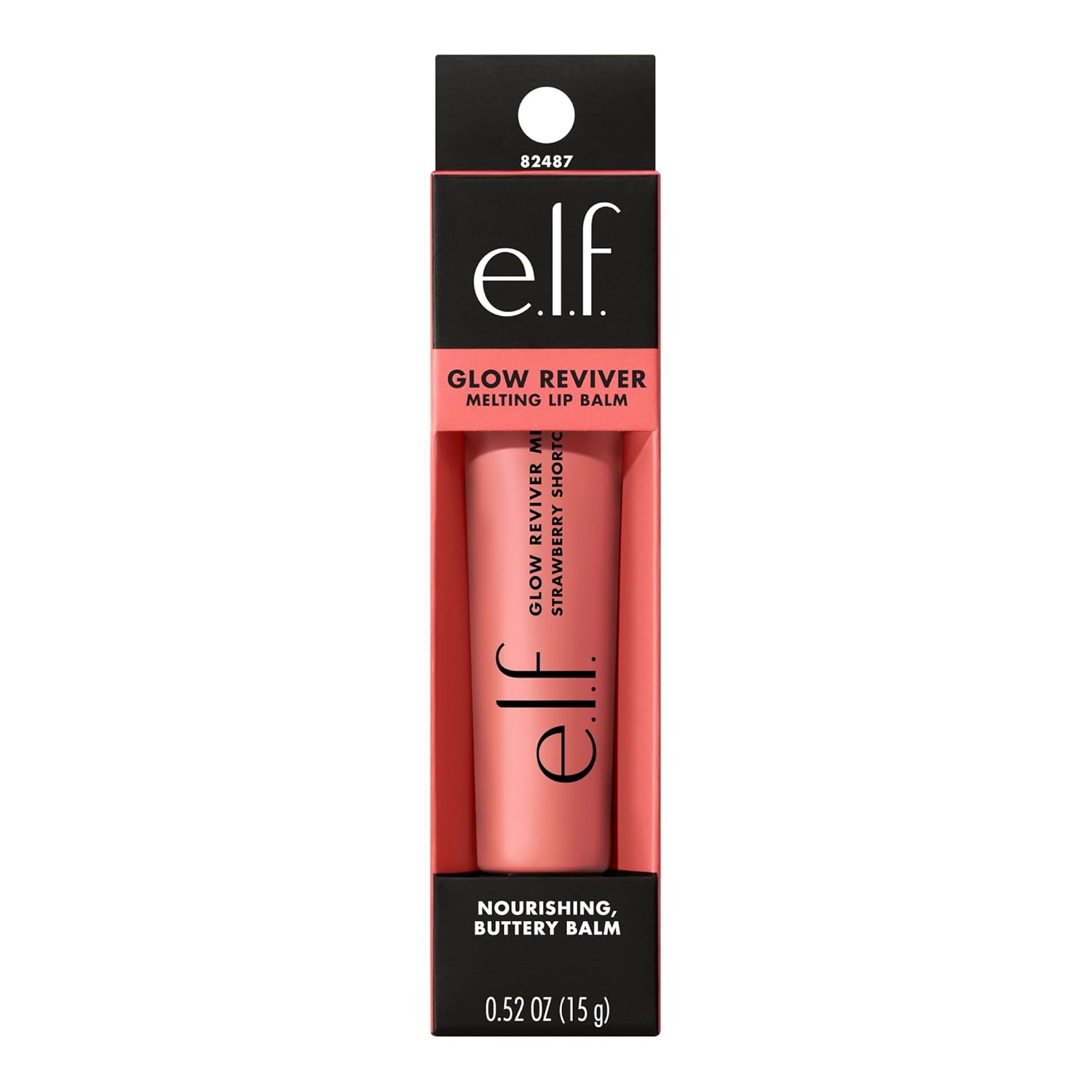 e.l.f. Glow Reviver Melting Lip Balm, Hydrating Tinted Lip Balm For A Glossy Finish & Soft, Supple Lips, Vegan & Cruelty-Free, Strawberry Shortcake