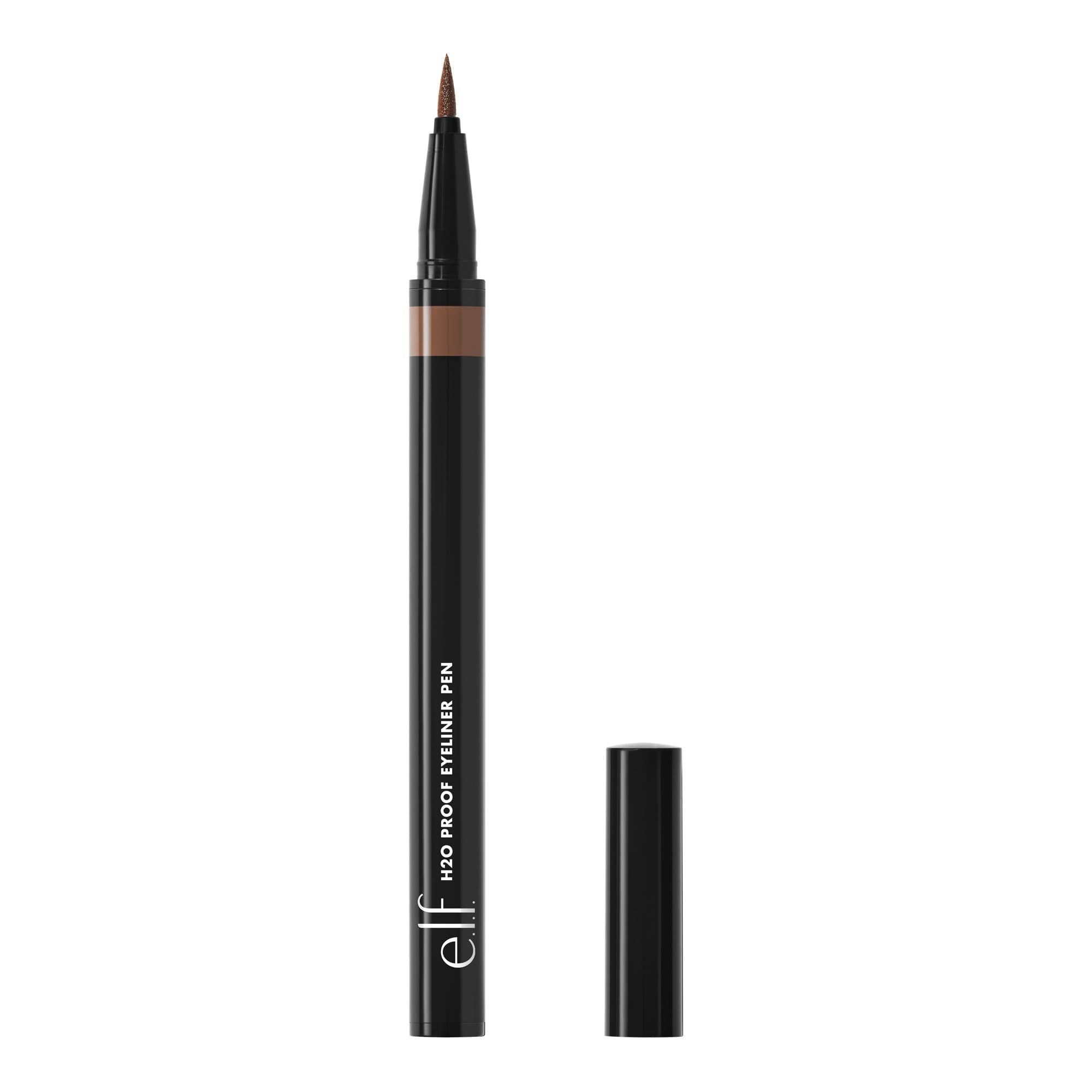e.l.f. H2O Proof Eyeliner Pen, Felt Tip, Waterproof, Long-Lasting, High-Pigmented Liner For Bold Looks, Vegan & Cruelty-Free, Jet Black. 0.02 Fl Oz
