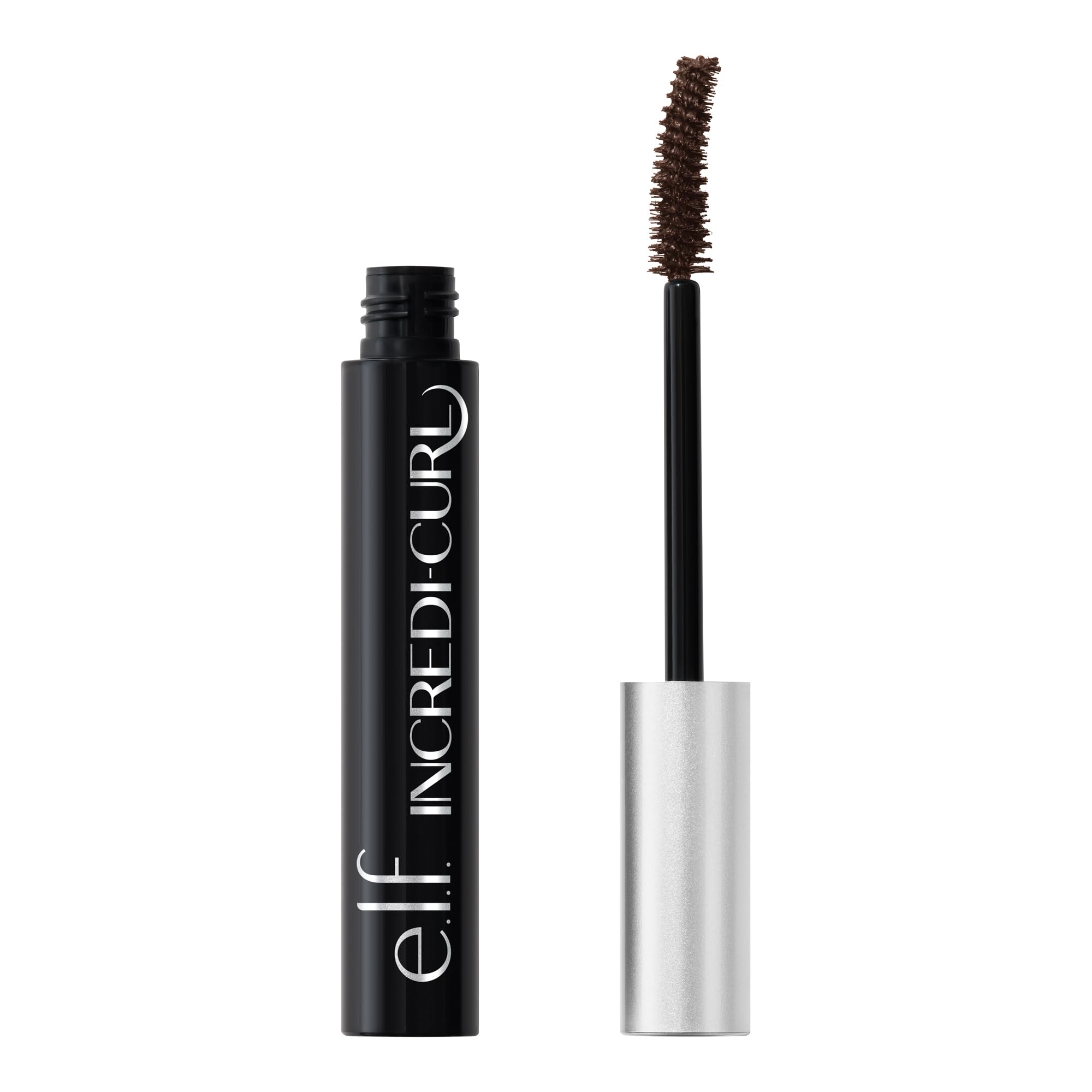e.l.f. Incredi-Curl Mascara, Volumizing Mascara For A Bold, Lasting, Lifted Curl, Smudge-Resistant Formula, Vegan & Cruelty-Free, Pitch Black