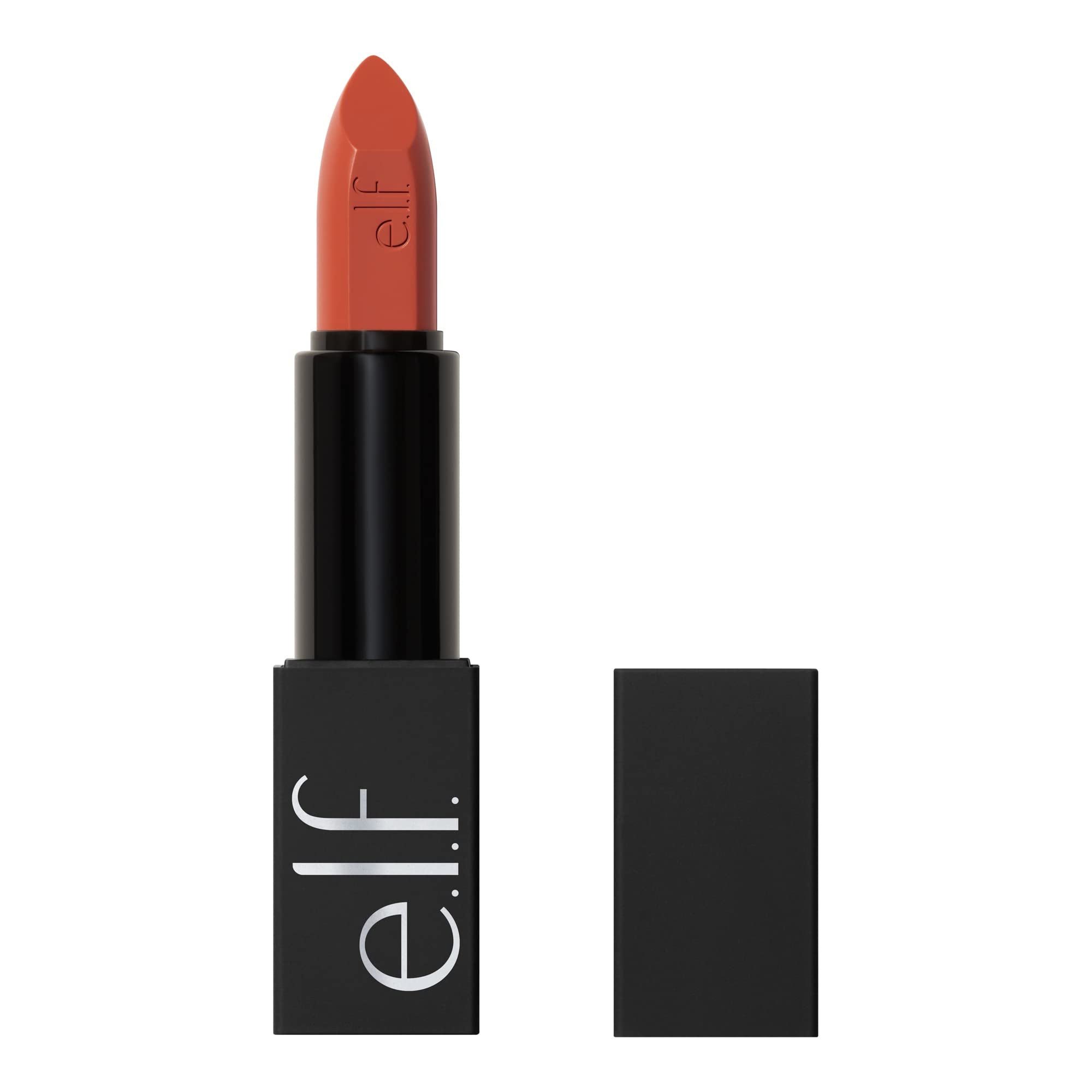 e.l.f. O Face Satin Lipstick, Richly Pigmented, Nourishing & Long-Lasting Creamy Lipstick, Infused With Jojoba, Vegan & Cruelty-Free, Dirty Talk