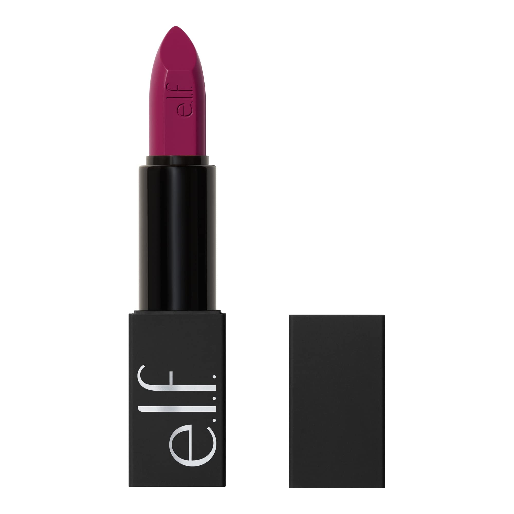e.l.f. O Face Satin Lipstick, Richly Pigmented, Nourishing & Long-Lasting Creamy Lipstick, Infused With Jojoba, Vegan & Cruelty-Free, Dirty Talk