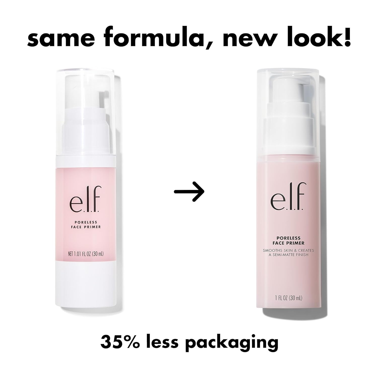e.l.f, Poreless Face Primer - Large, Silky, Skin-Perfecting, Lightweight, Long Lasting, Absorbs Quickly, Smooths, Preps, Creates Flawless Base, Infused with Tea Tree and Vitamins A & E, 1.01 Fl Oz