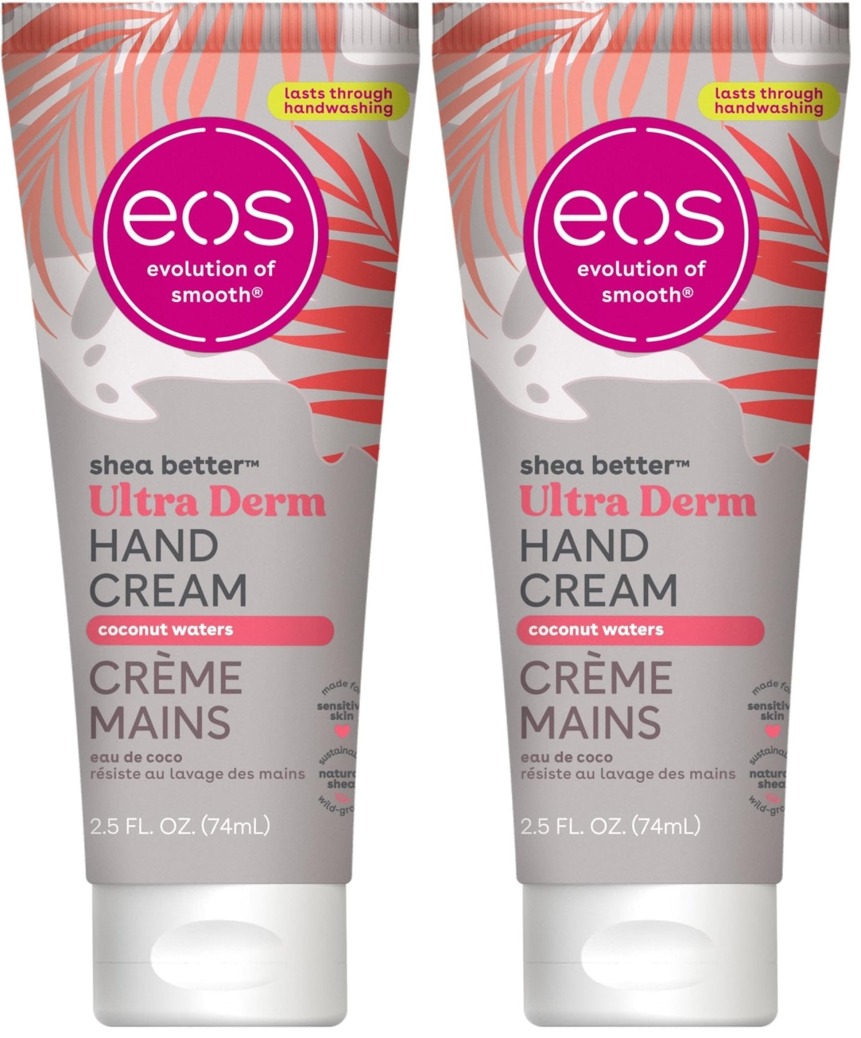 eos Shea Better Hand Cream - Vanilla Cashmere Hand Lotion | Instant Hydration + Lasting Protection | 2.5 oz