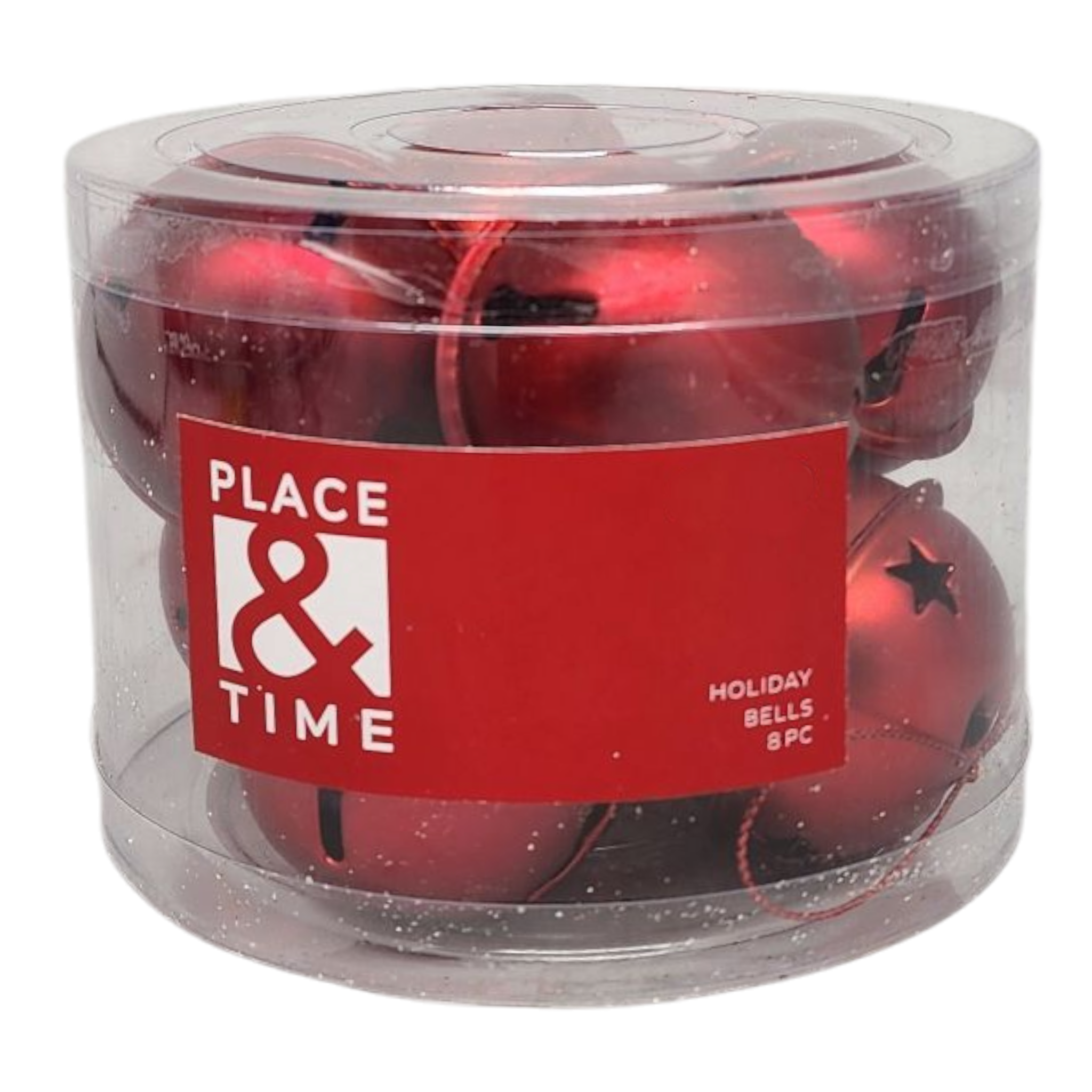 Jingle Bells (8 pack) - 50mm - Matt Red