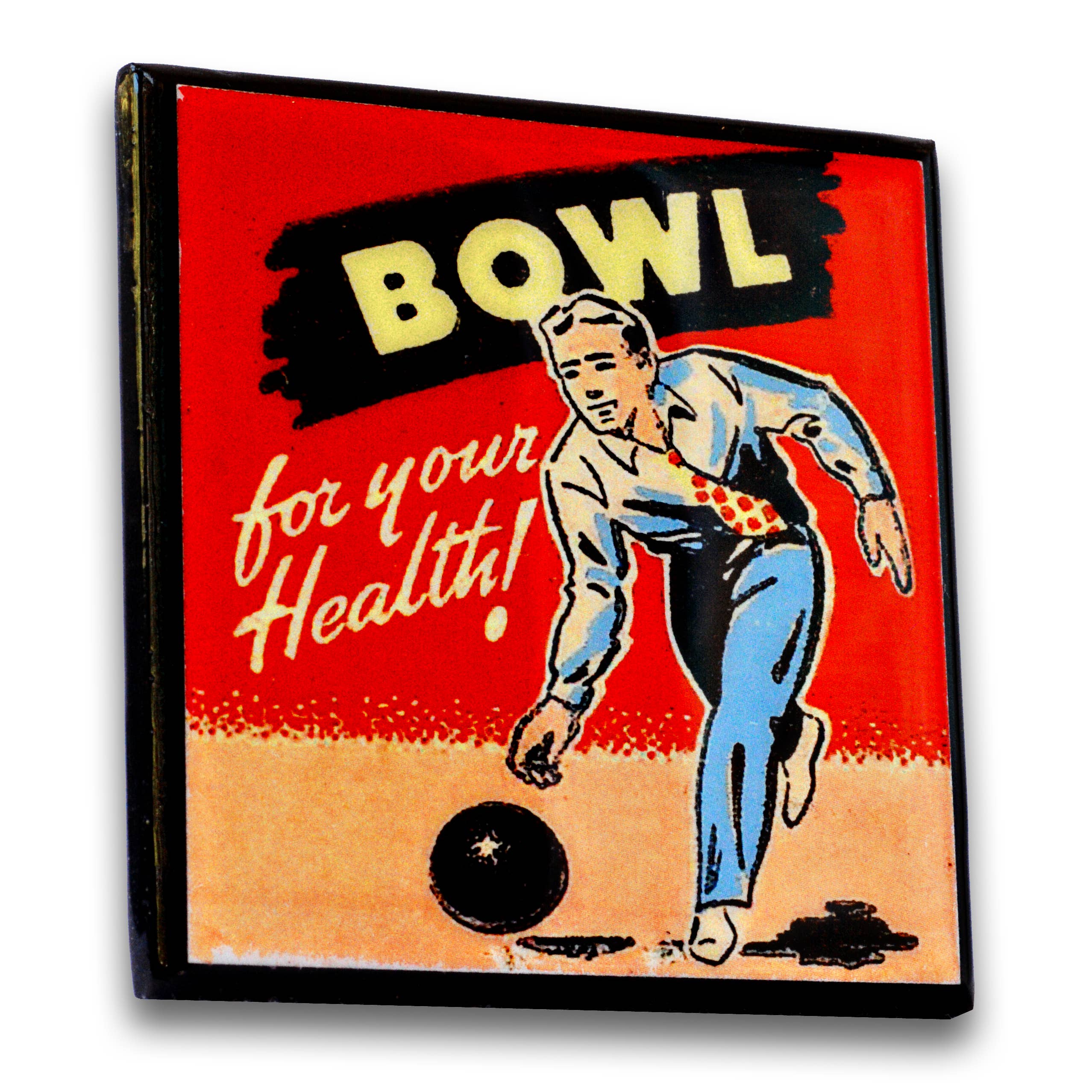 Lets Bowl! Vintage Bowling Coaster Set