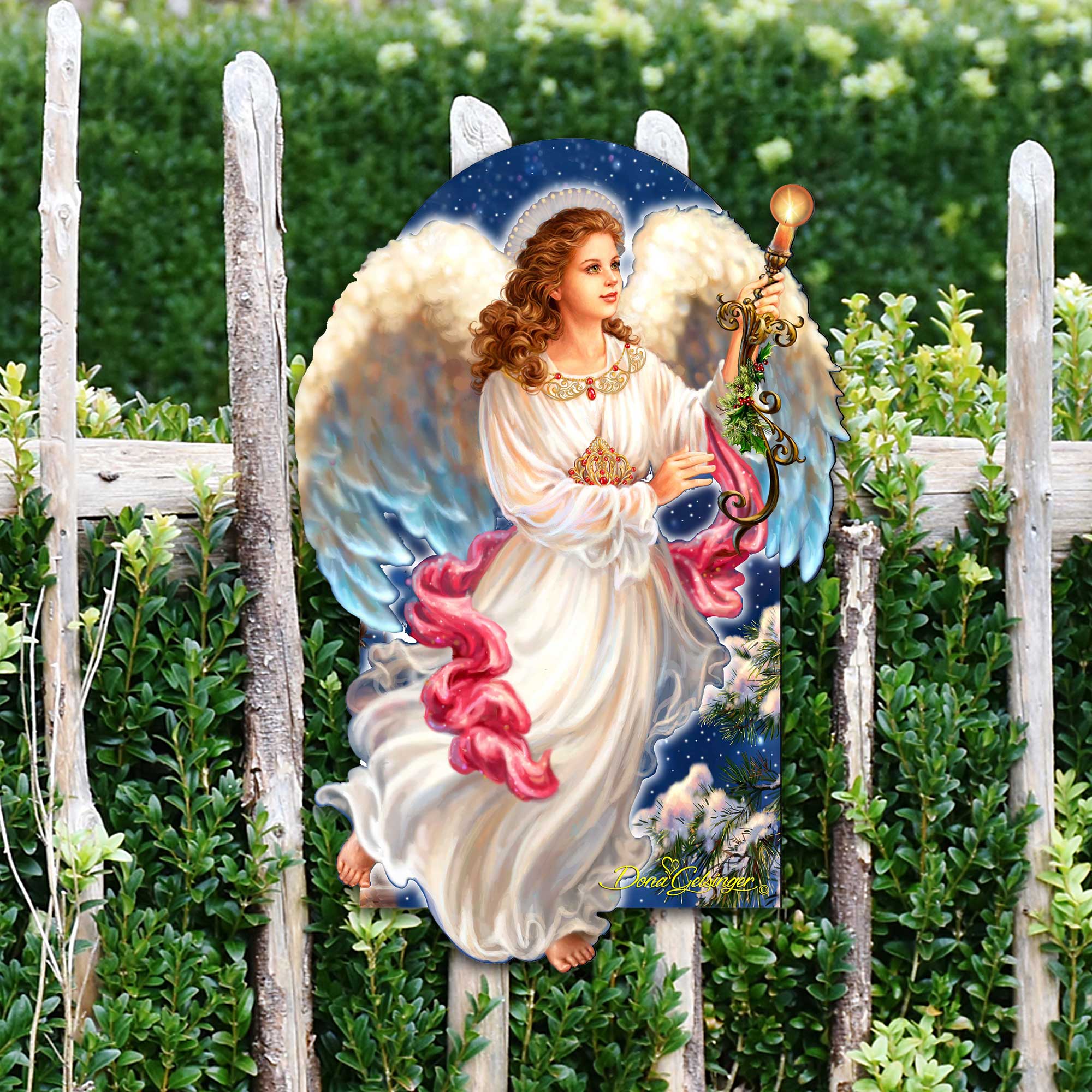 Angel of the Light Nativity Door Decor by D. Gelsinger - Nativity Holiday Decor - 8461036H-1322
