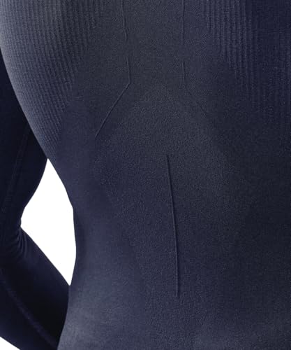 FALKE Men's Maximum Warm Zip Base Layer Top, 1 Piece